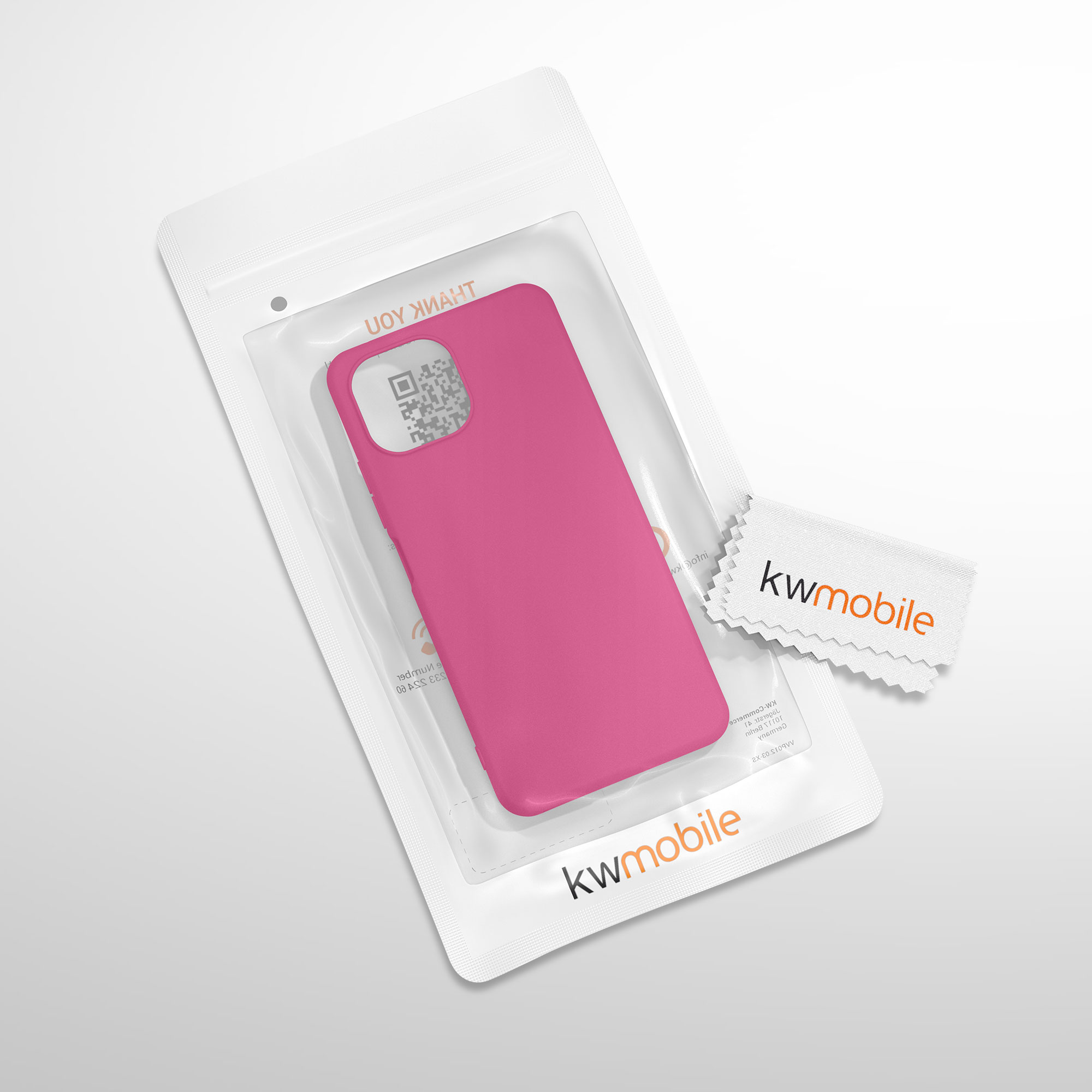 Kryt na mobil Xiaomi 11 Lite NE kwmobile TPU malinově růžový