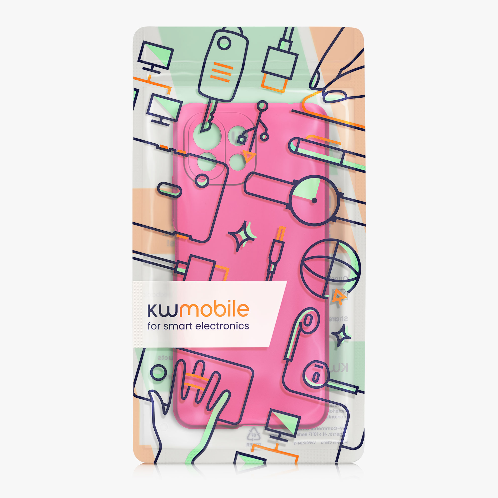 Metalický kryt na mobil Xiaomi 11 Lite NE kwmobile metalicky růžový