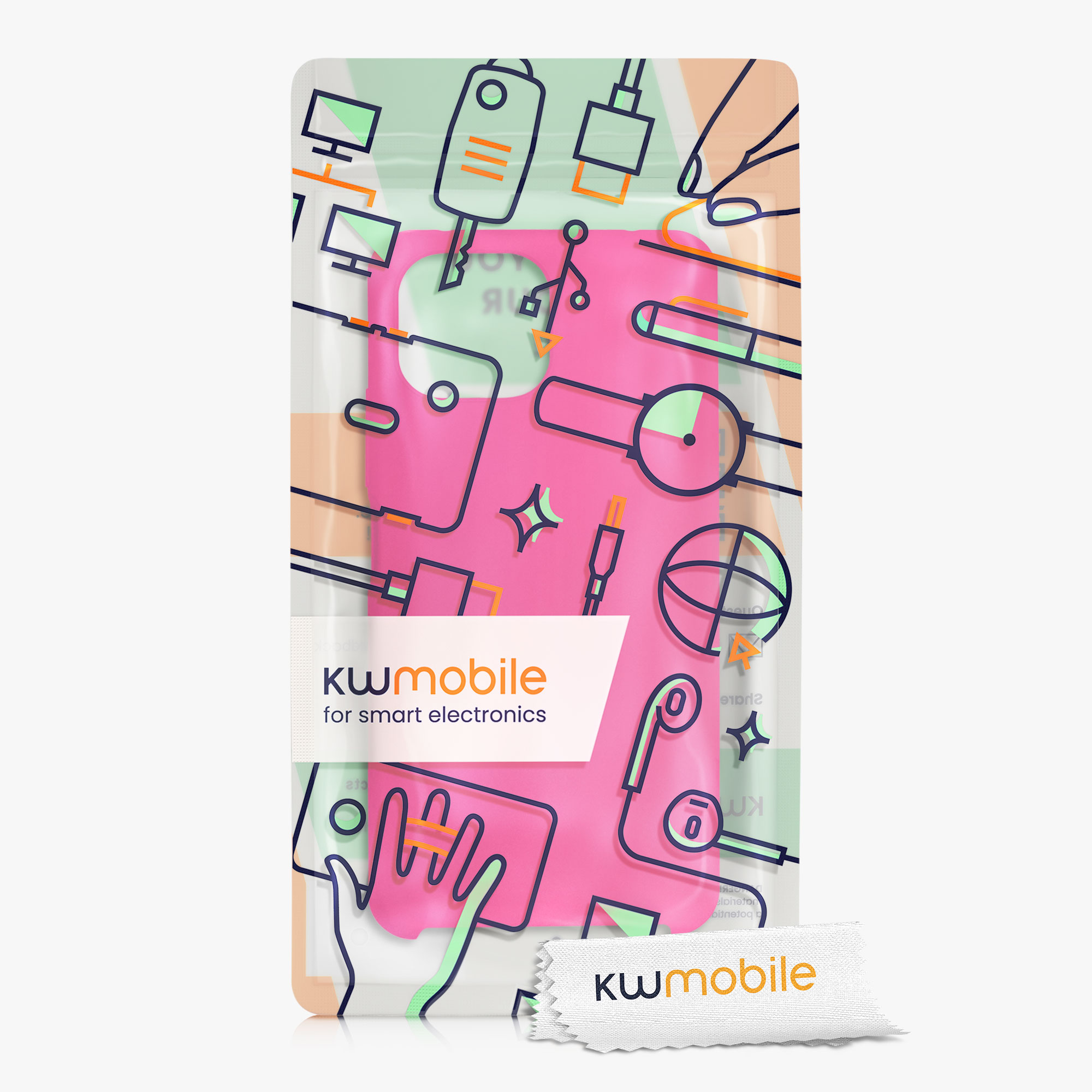 Kryt na mobil Xiaomi 11 Lite NE kwmobile TPU neonově růžový