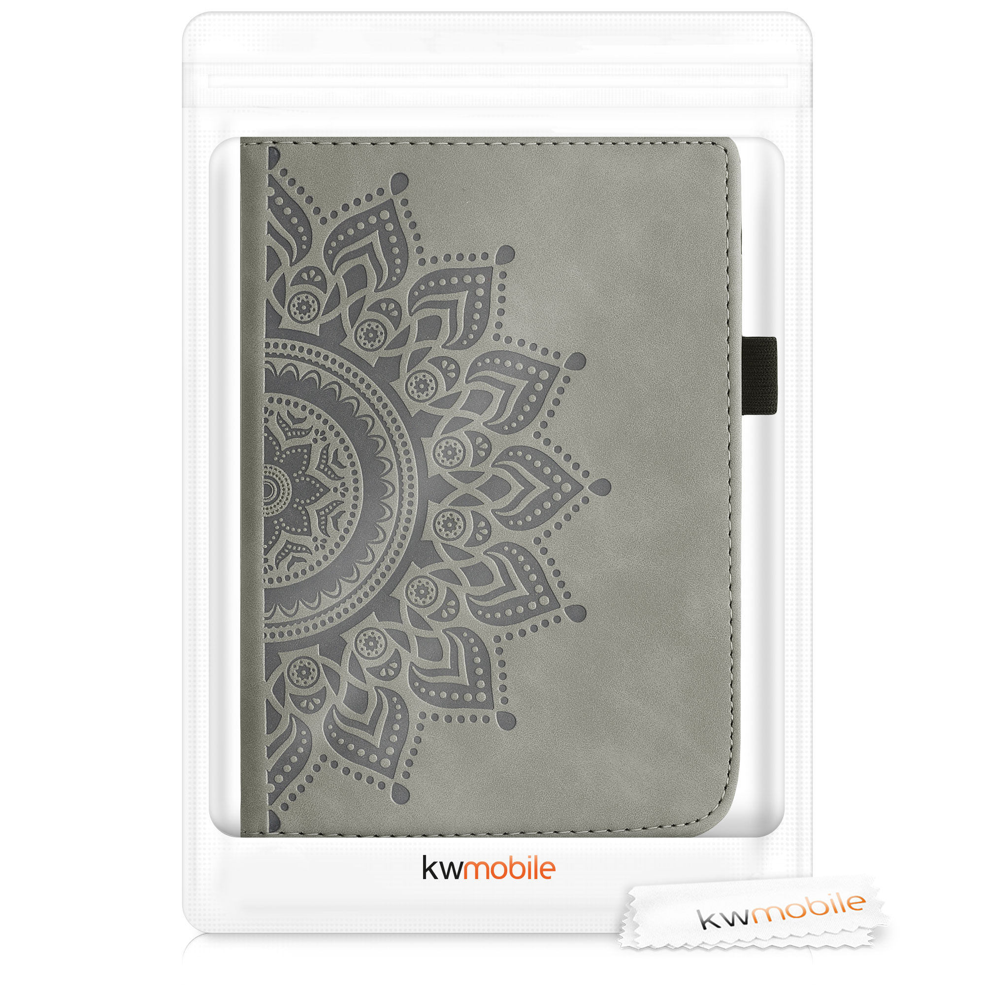 Pouzdro na čtečku Pocketbook Touch Lux 4/5/Touch HD 3/Color (2020)/ Vivlio Lux 5 kwmobile - šedá