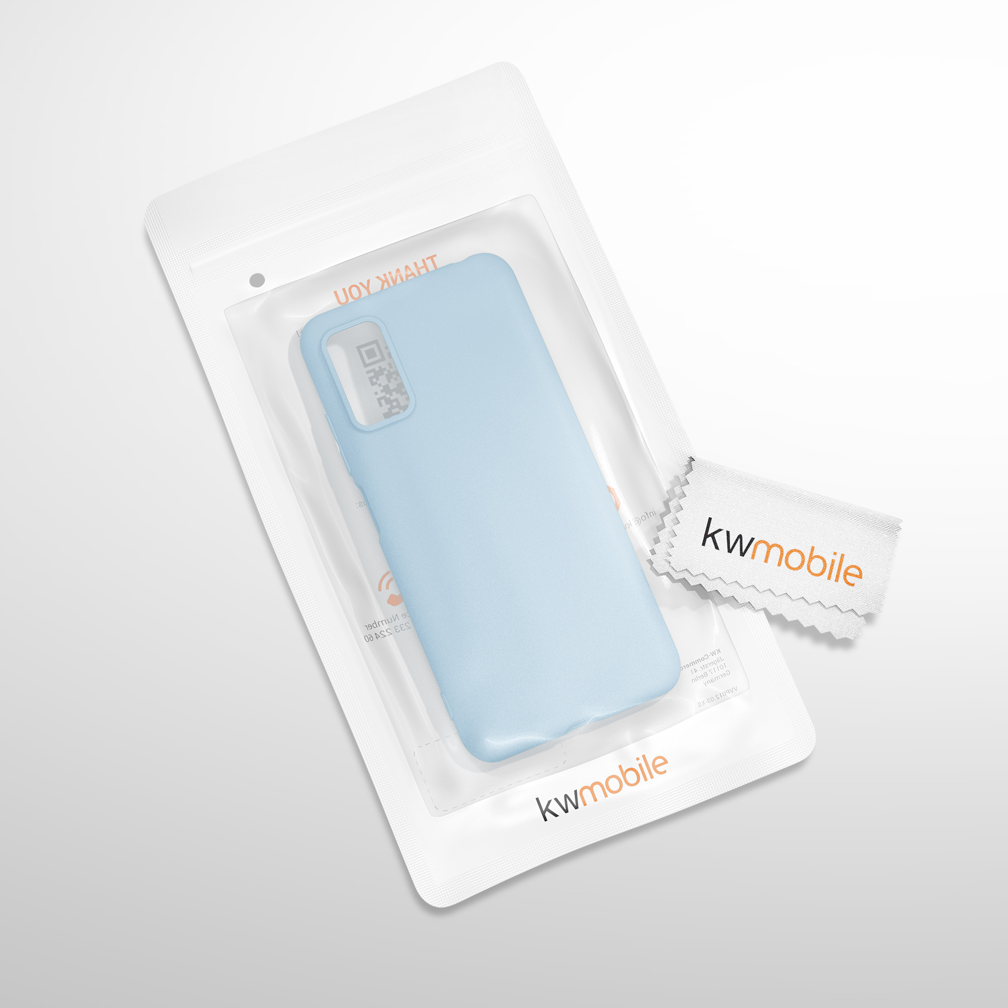 Kryt Xiaomi Redmi Note 10 5G silikonový TPU modrá kwmobile