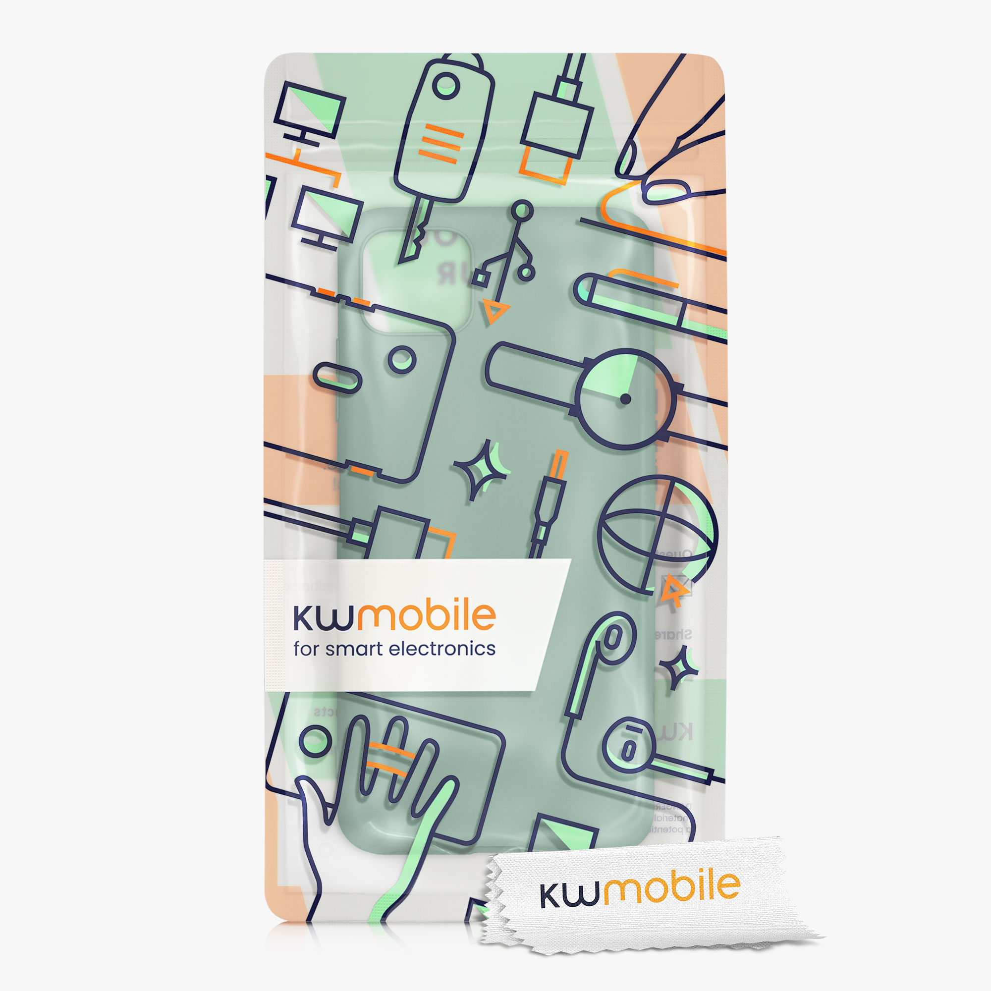 Kryt na mobil Samsung Galaxy A22 5G kwmobile TPU Lesní zelená