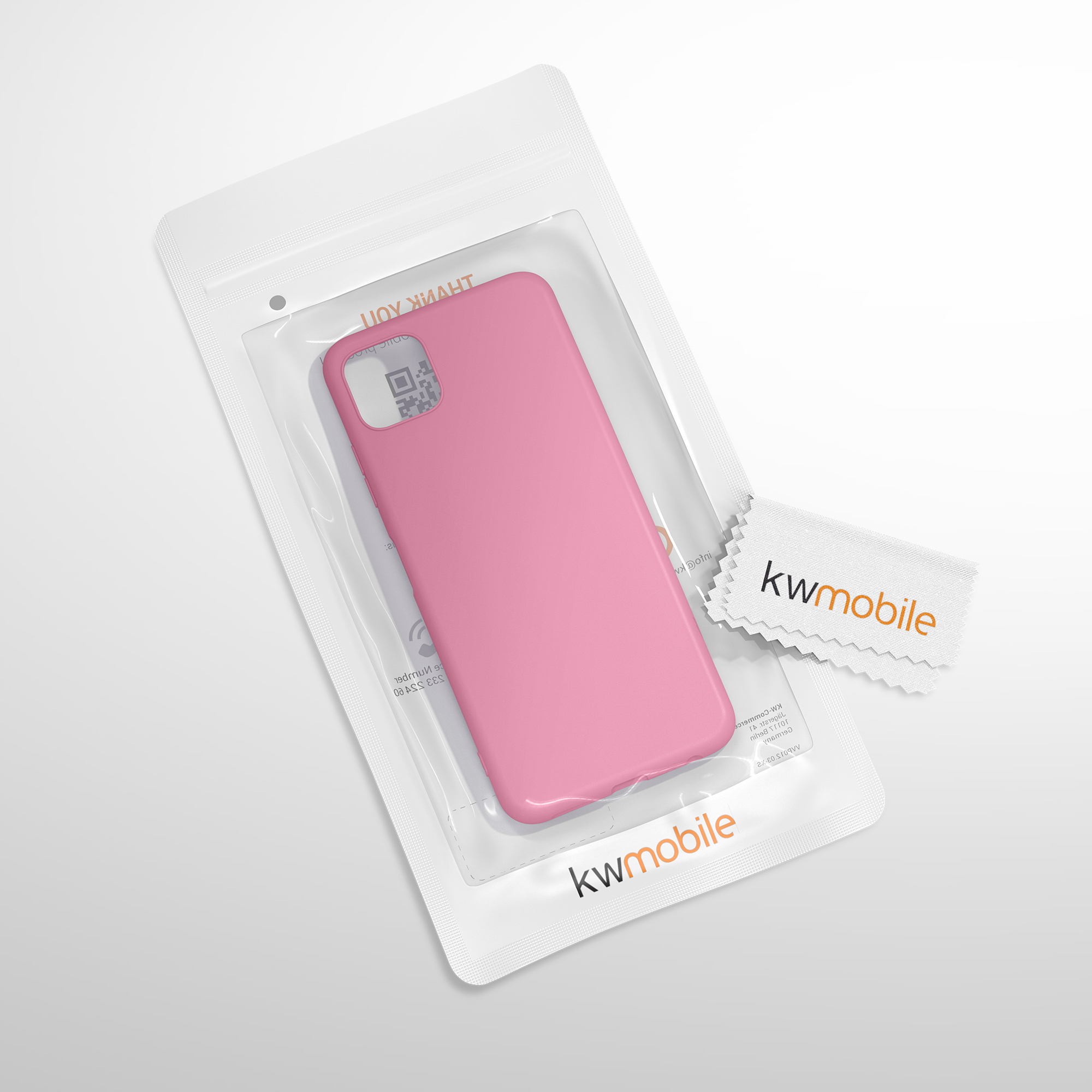 Kryt na mobil Samsung Galaxy A22 5G kwmobile TPU Tmavě růžová