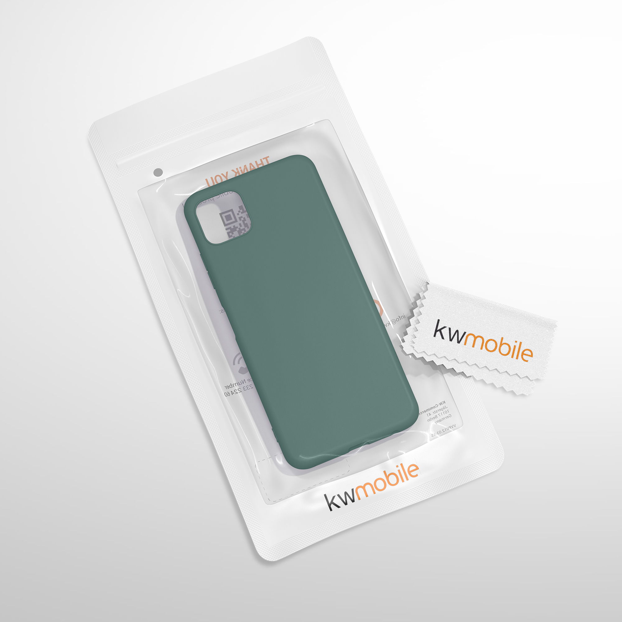Kryt na mobil Samsung Galaxy A22 5G kwmobile TPU Modro-zelená