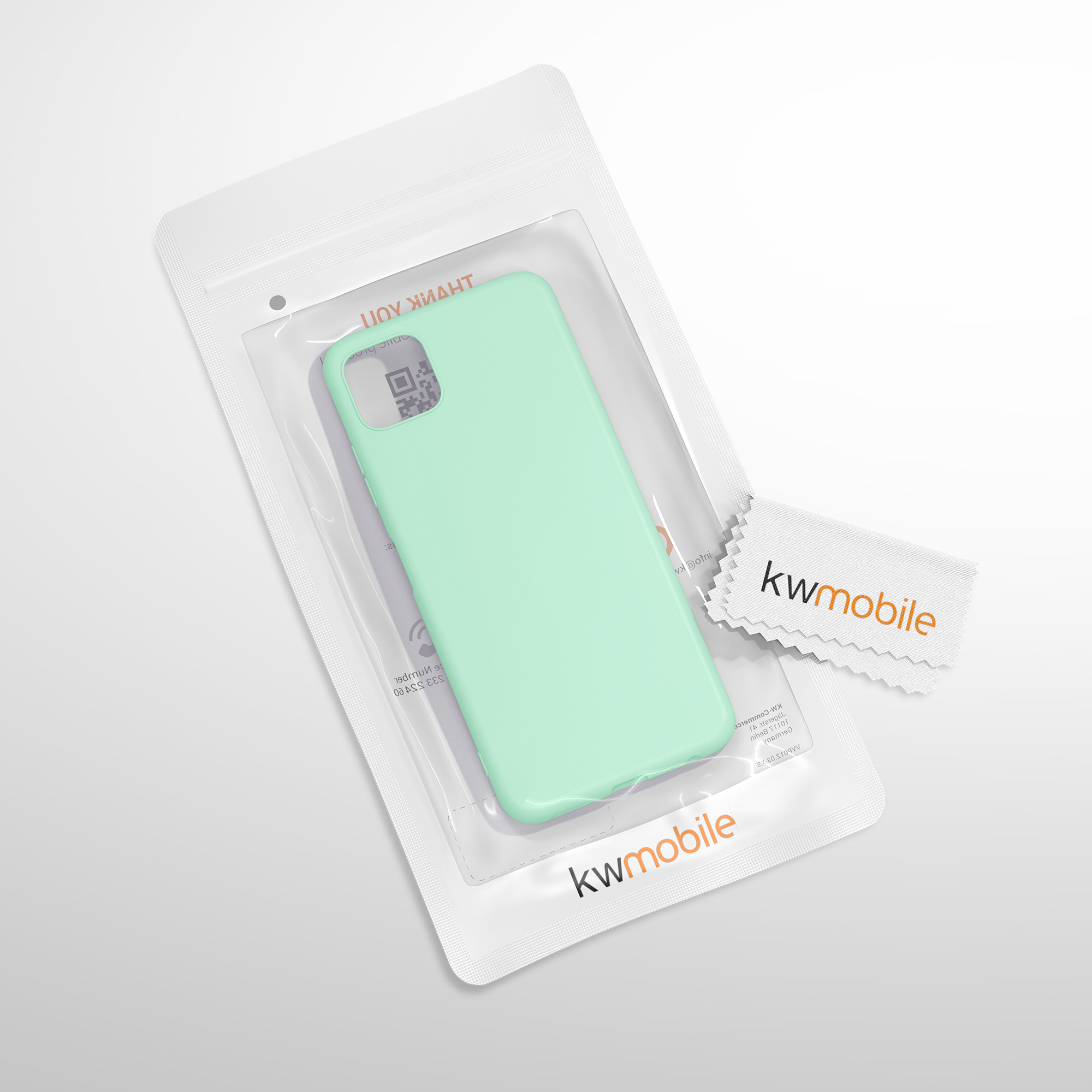 Kryt na mobil Samsung Galaxy A22 5G kwmobile TPU Matná mátová