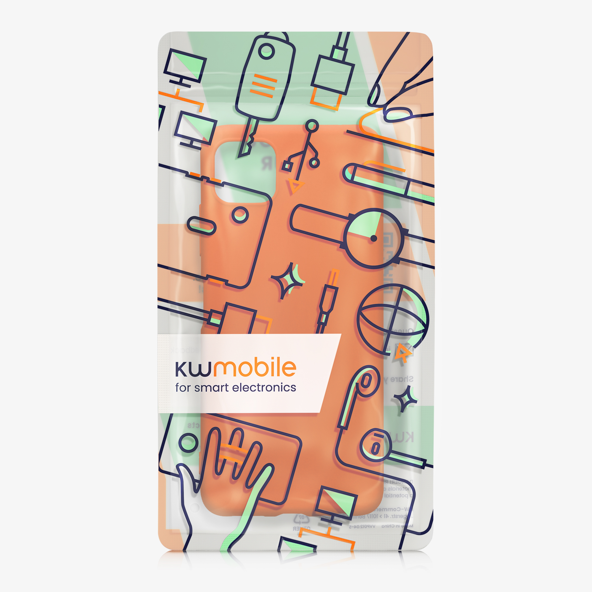 Kryt na mobil Samsung Galaxy A22 5G kwmobile TPU Neonová oranžová