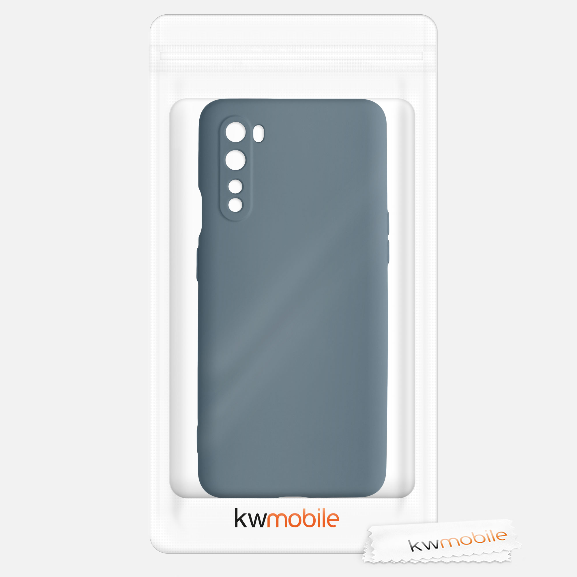 Kwmobile Silikonový kryt OnePlus Nord tmavě šedá