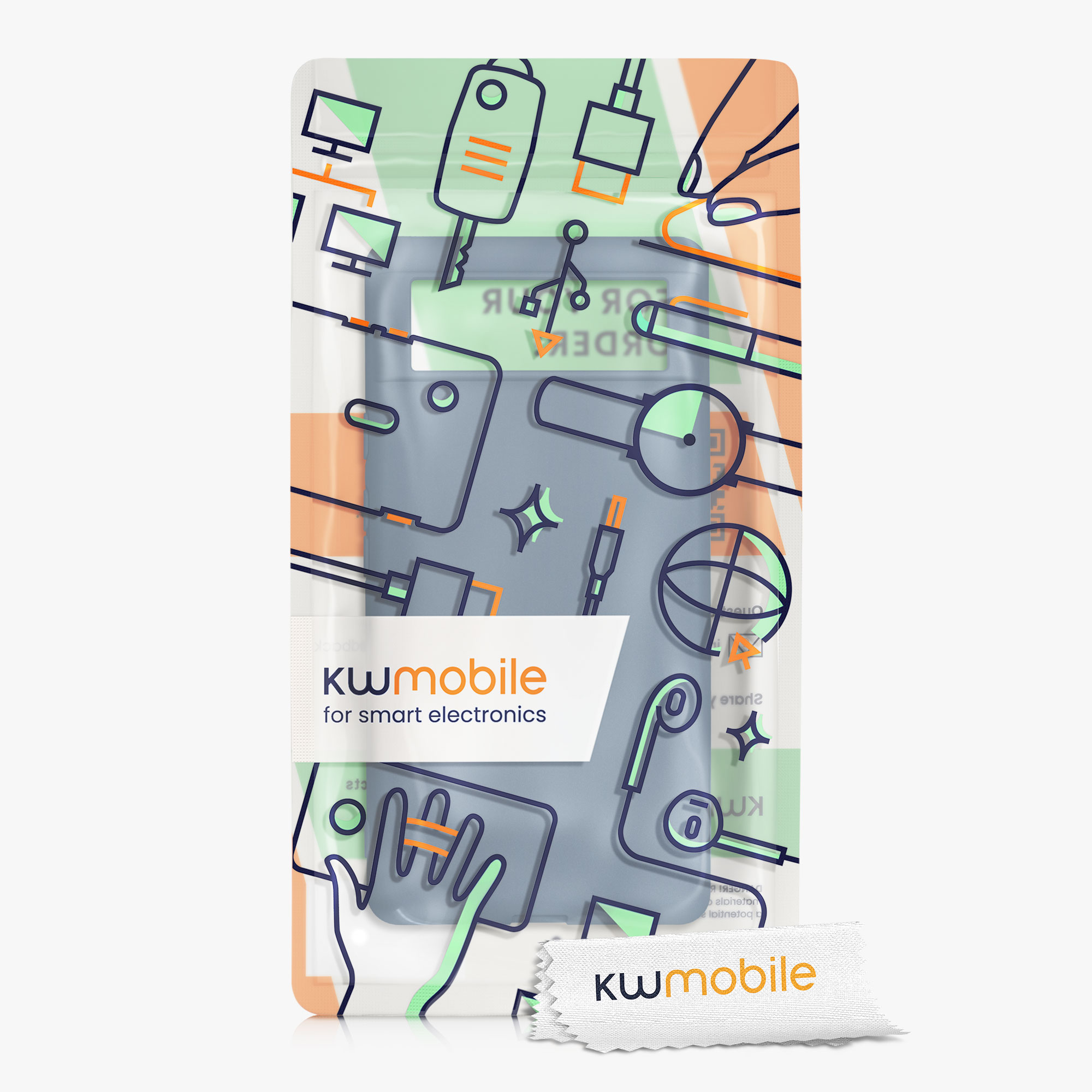 Silikonový kryt kwmobile pro Google Pixel 6 - tmavě šedá