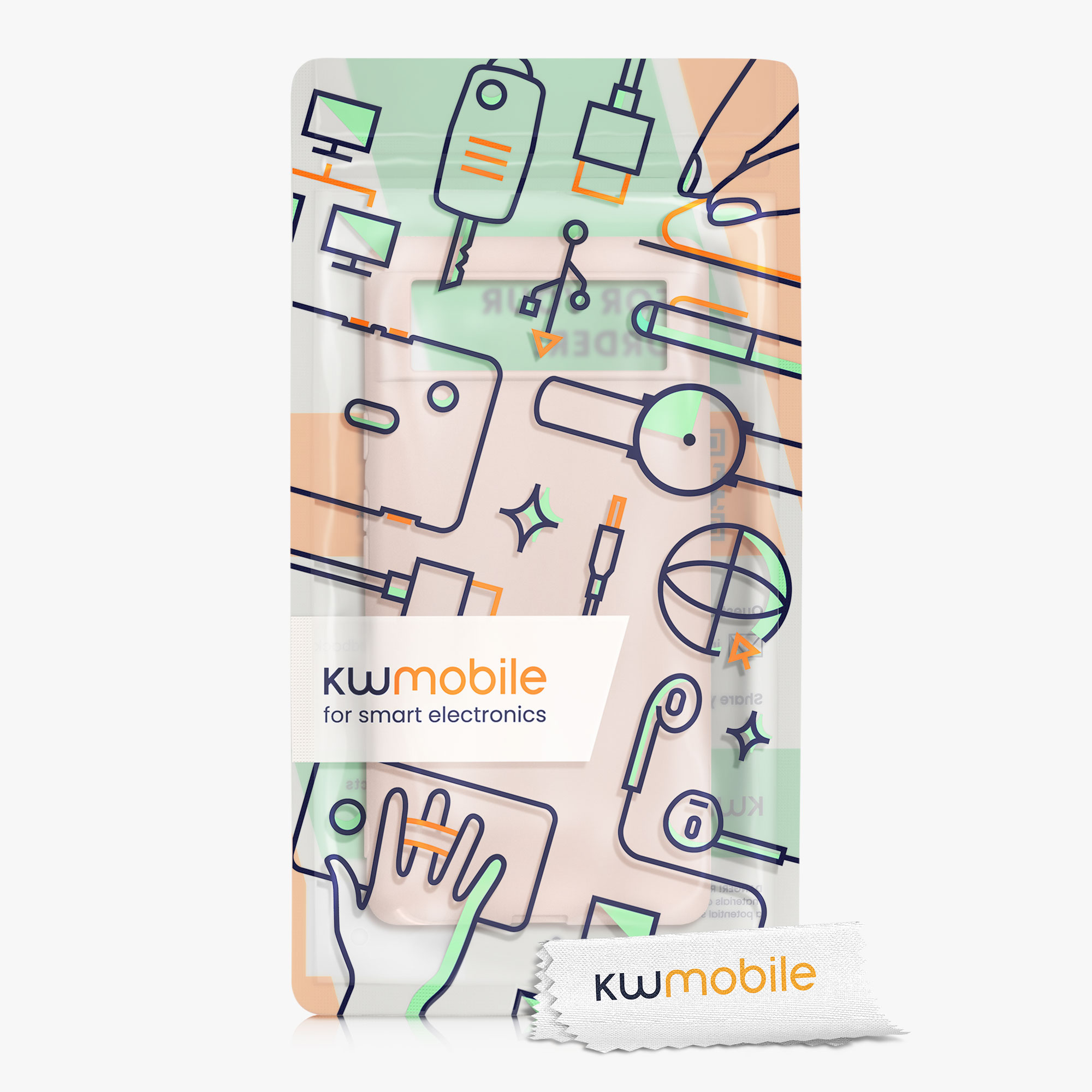 Silikonový kryt kwmobile pro Google Pixel 6 - krémová