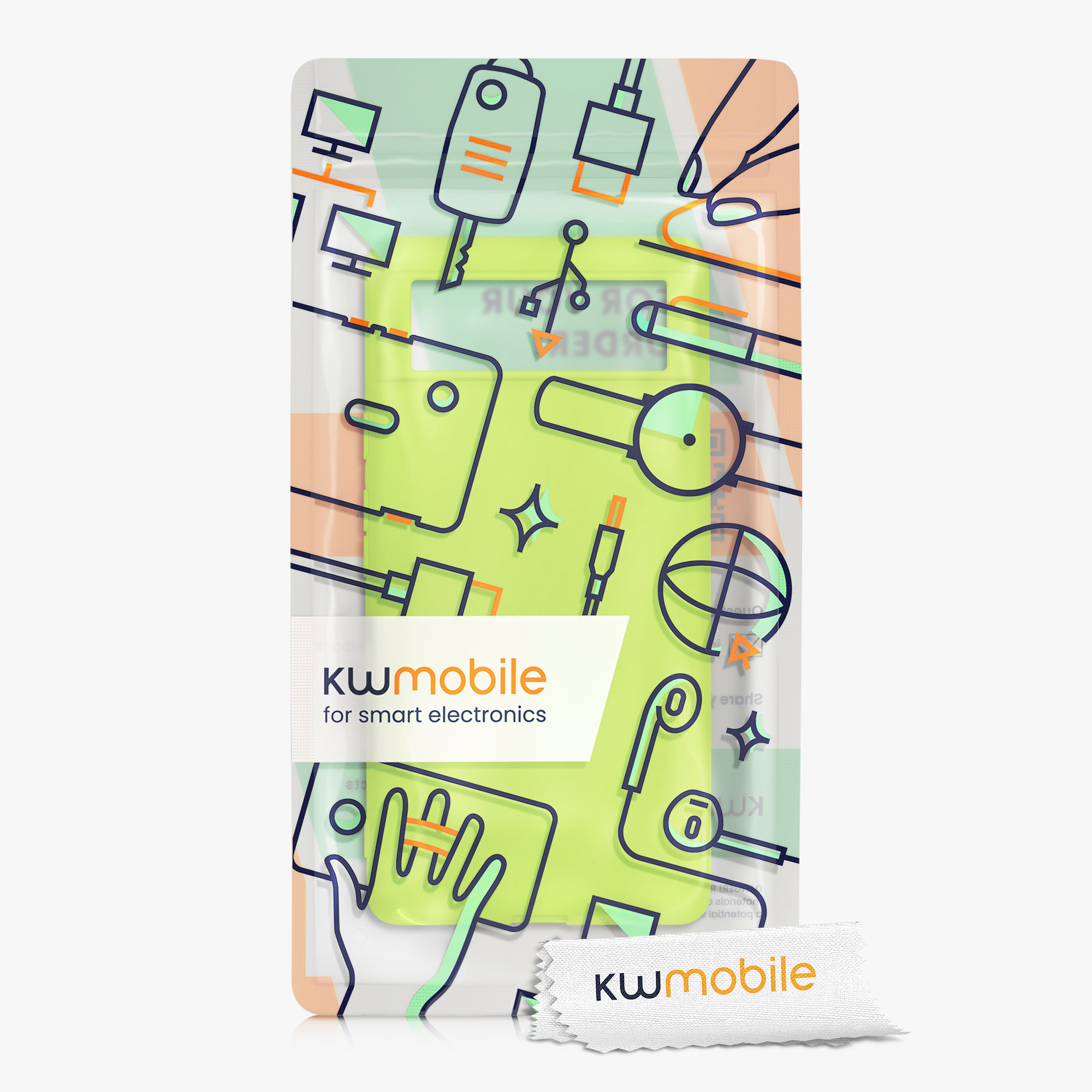 Zadní kryt kwmobile pro Google Pixel 6 - neonově žlutá