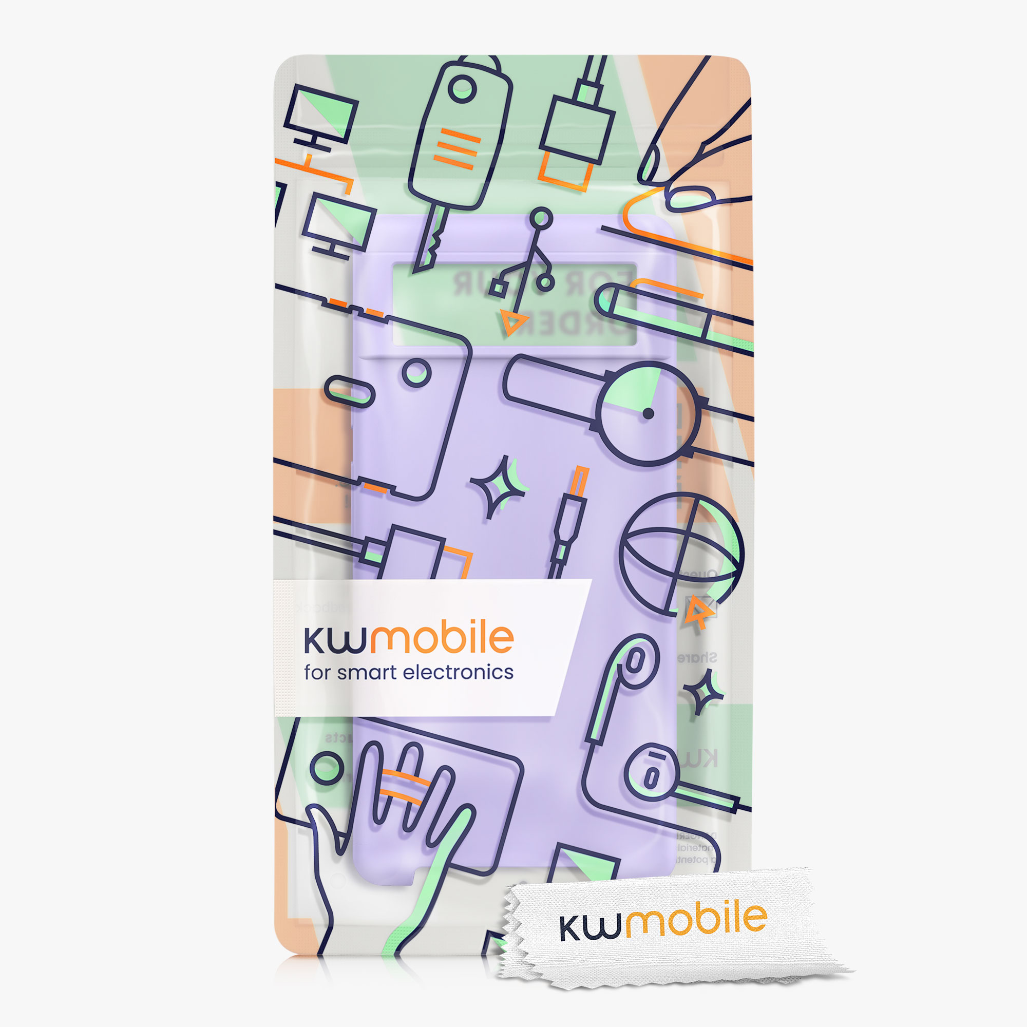 Silikonový kryt kwmobile pro Google Pixel 6 - levandulová