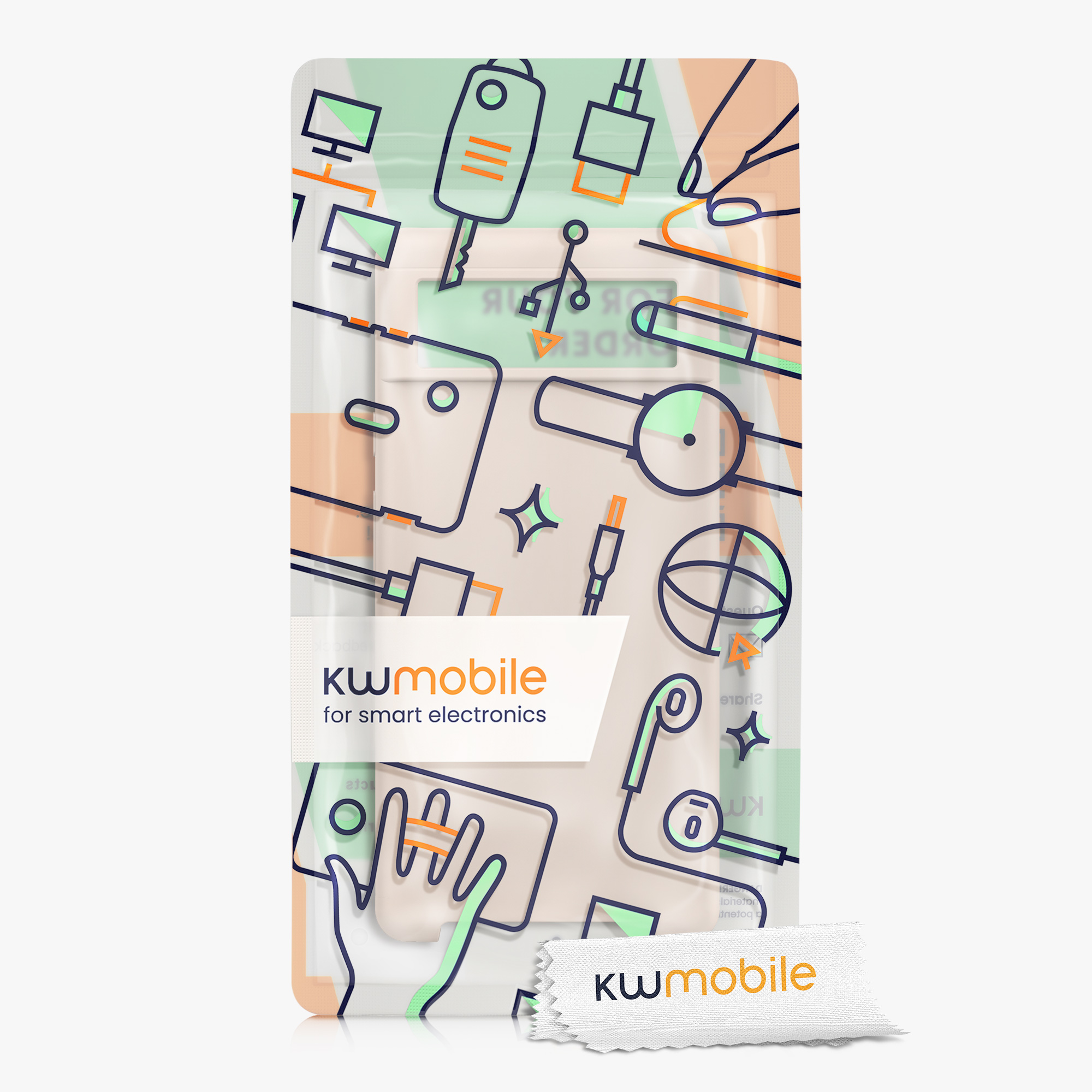 Zadní kryt kwmobile pro Google Pixel 6 - wireless charging cream matte