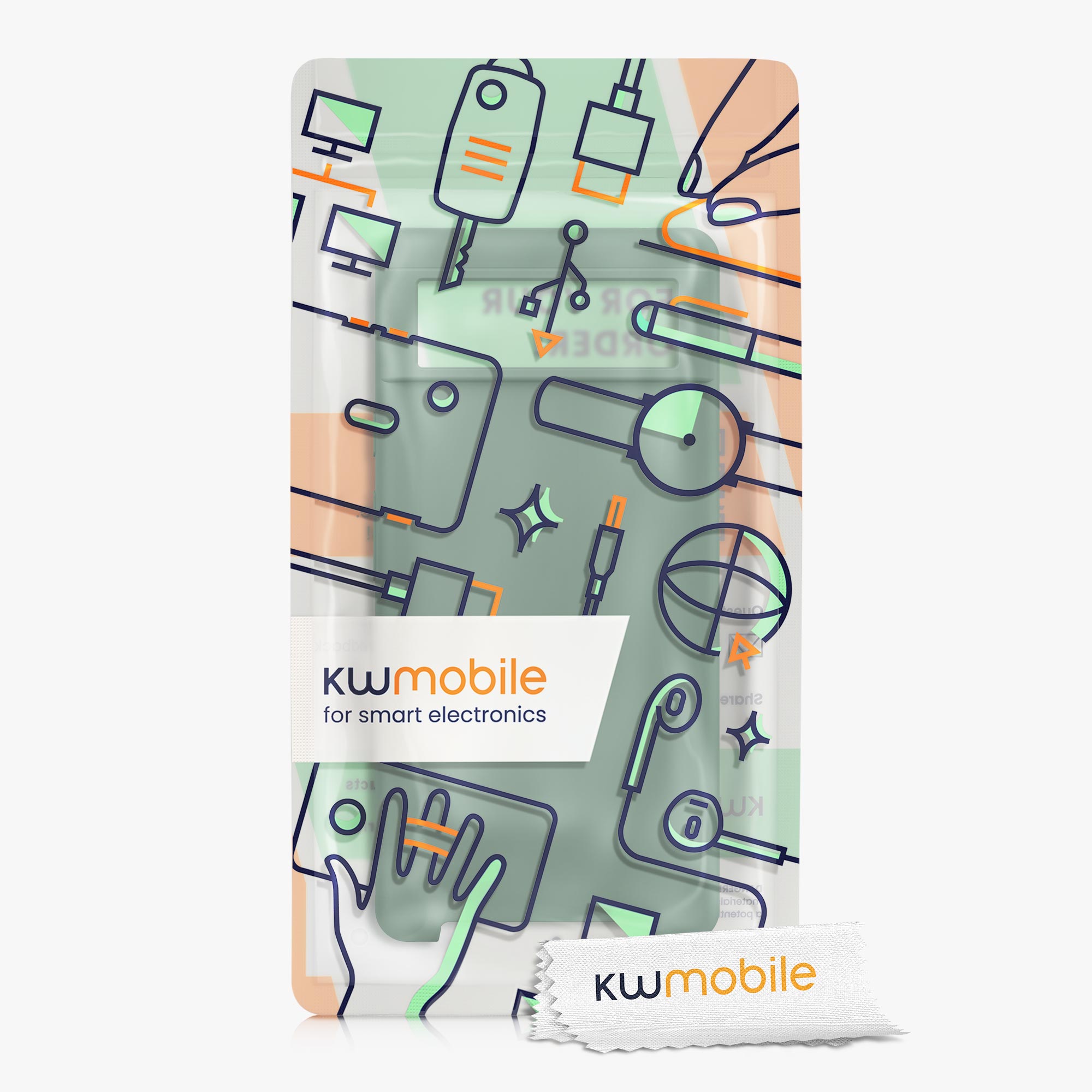 Zadní kryt kwmobile pro Google Pixel 6 - wireless charging forest zelená