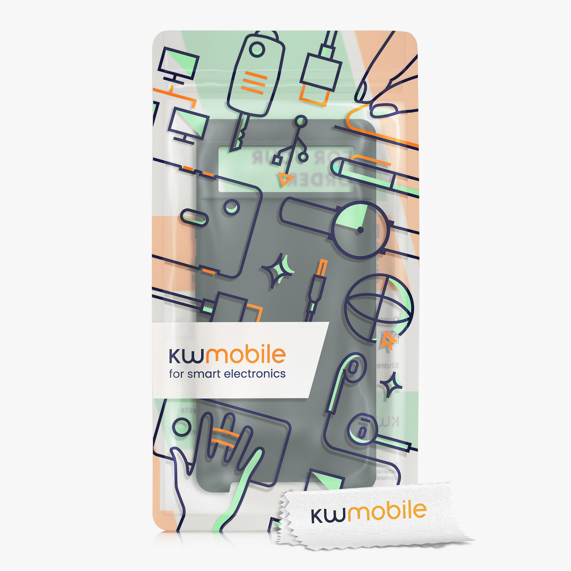 Zadní kryt kwmobile pro Google Pixel 6 - wireless charging moss zelená
