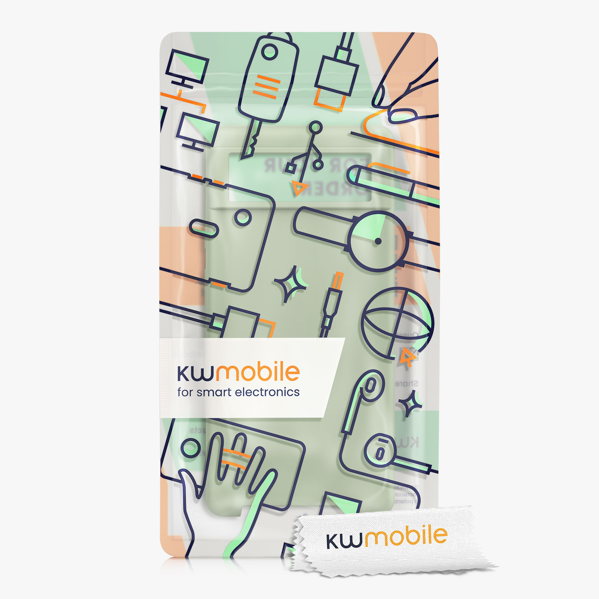 Zadní kryt kwmobile pro Google Pixel 6 - wireless charging šedá zelená