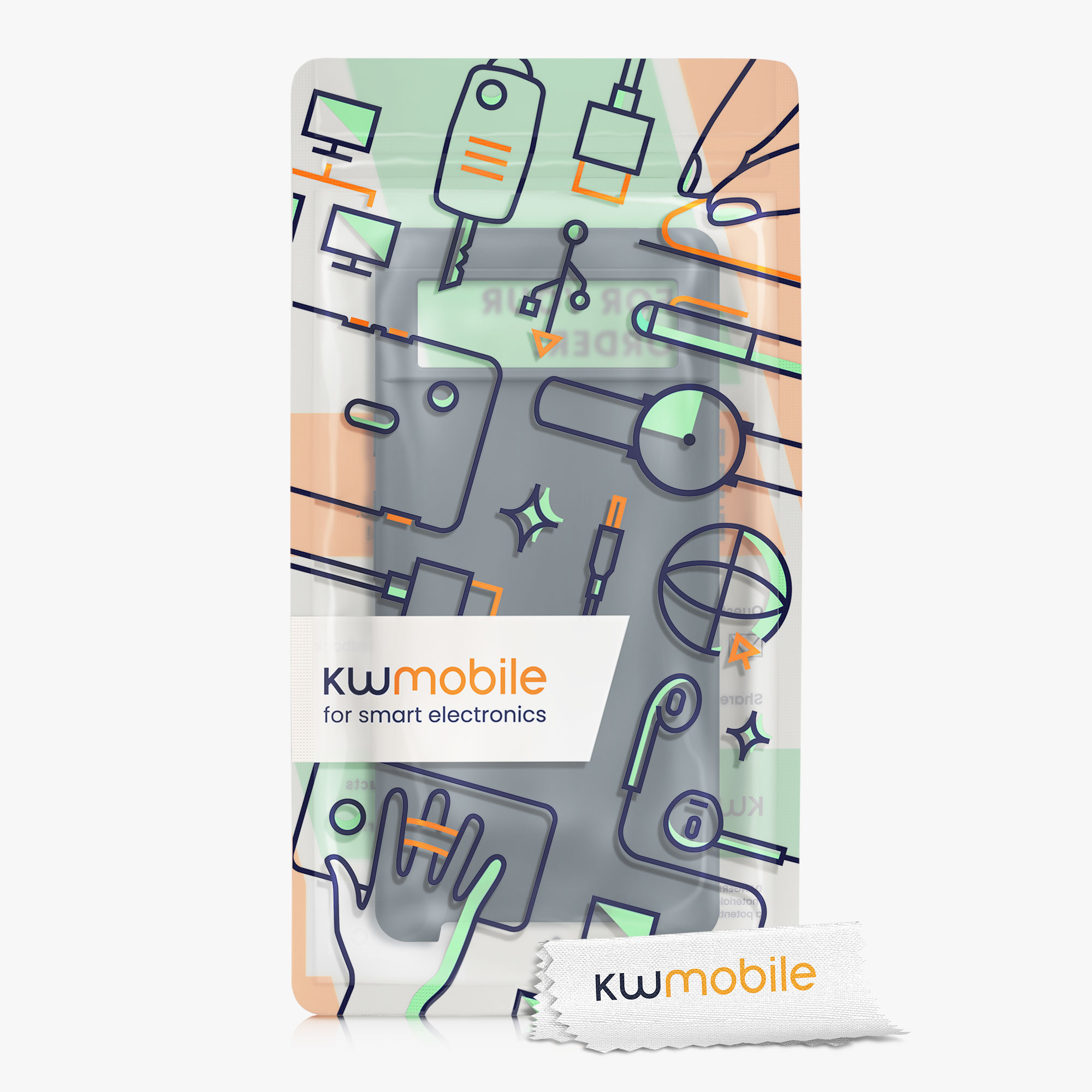 Silikonový kryt kwmobile pro Google Pixel 6 - tmavě šedá