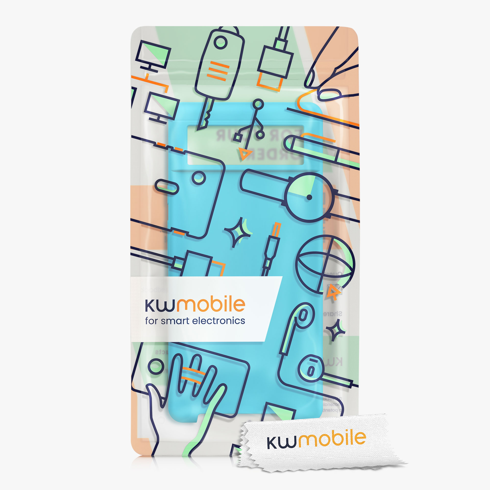 Silikonový kryt kwmobile pro Google Pixel 6 - světle modrá