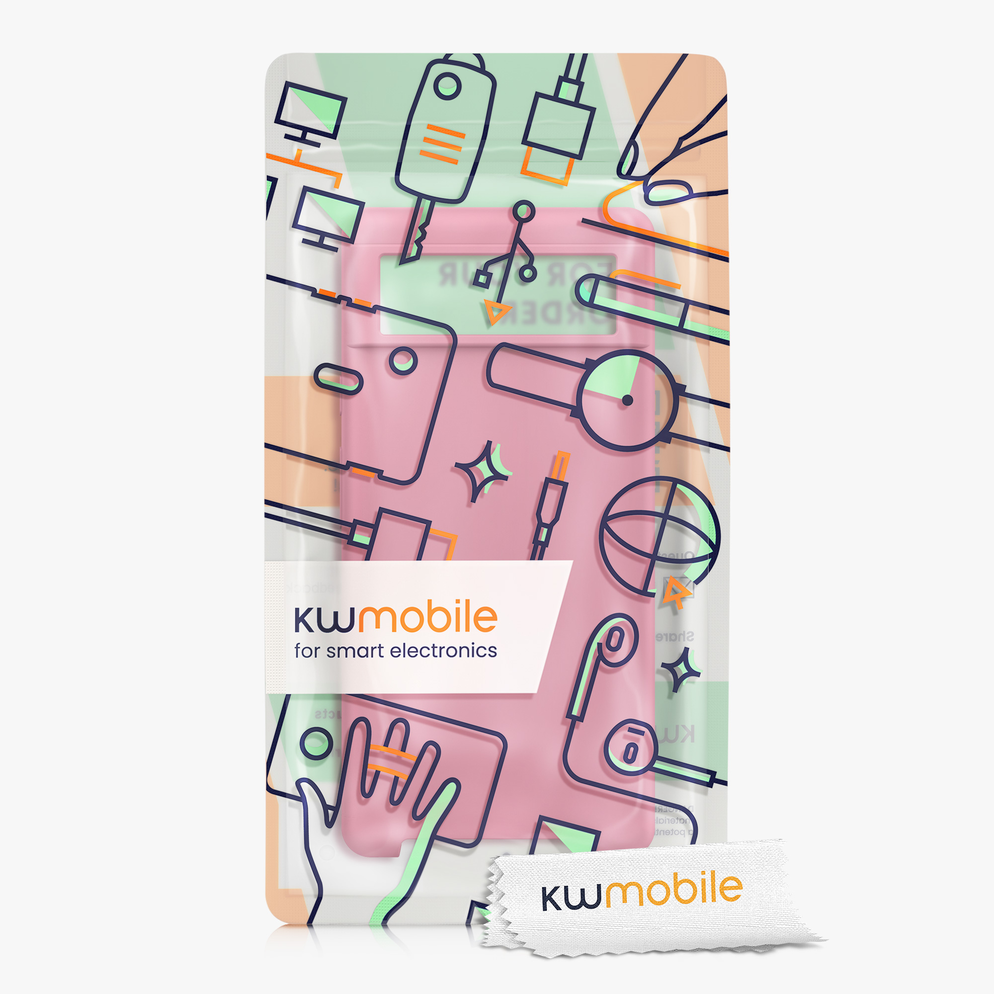 Zadní kryt kwmobile pro Google Pixel 6 - wireless charging sweet candy