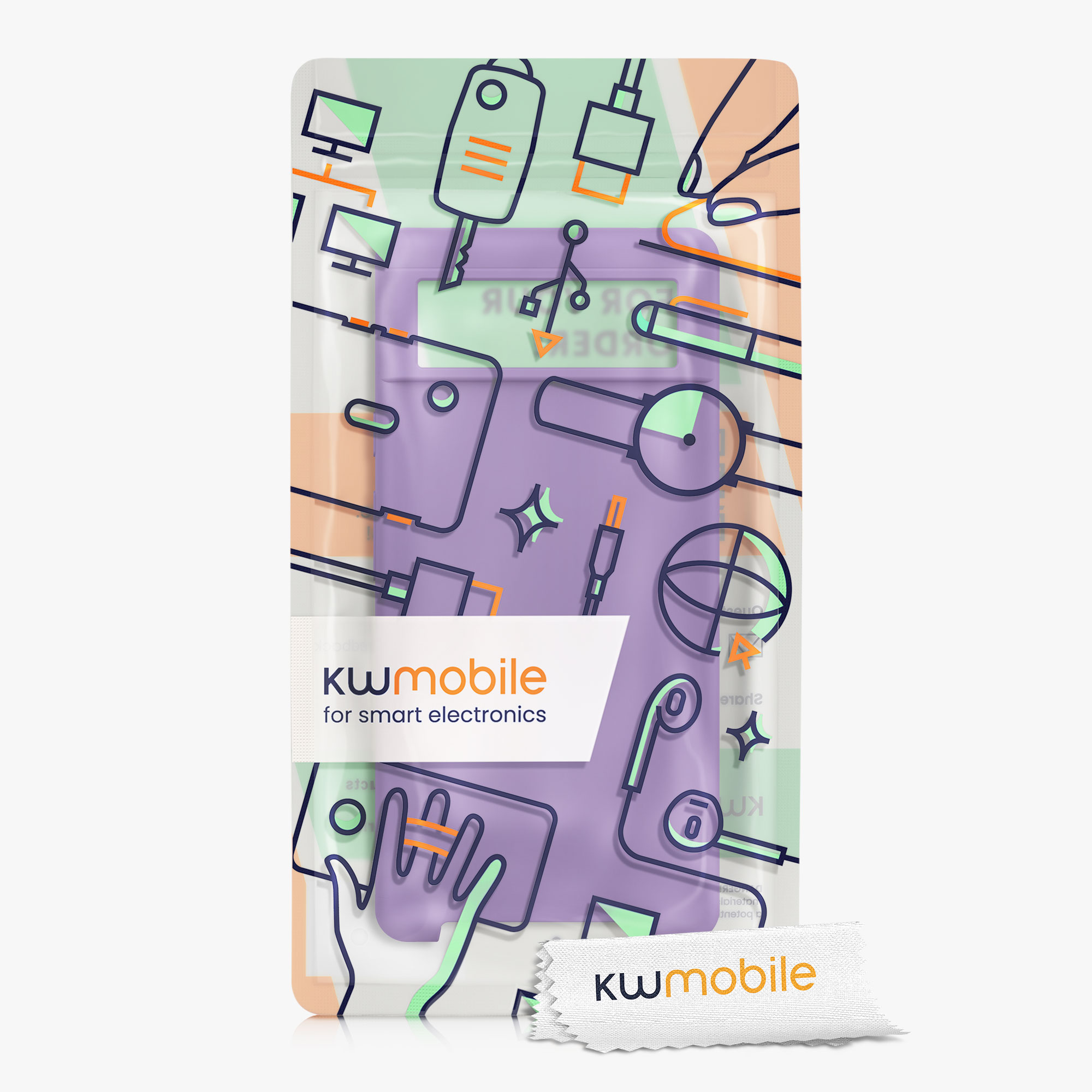 Zadní kryt kwmobile pro Google Pixel 6 - wireless charging orchid purple