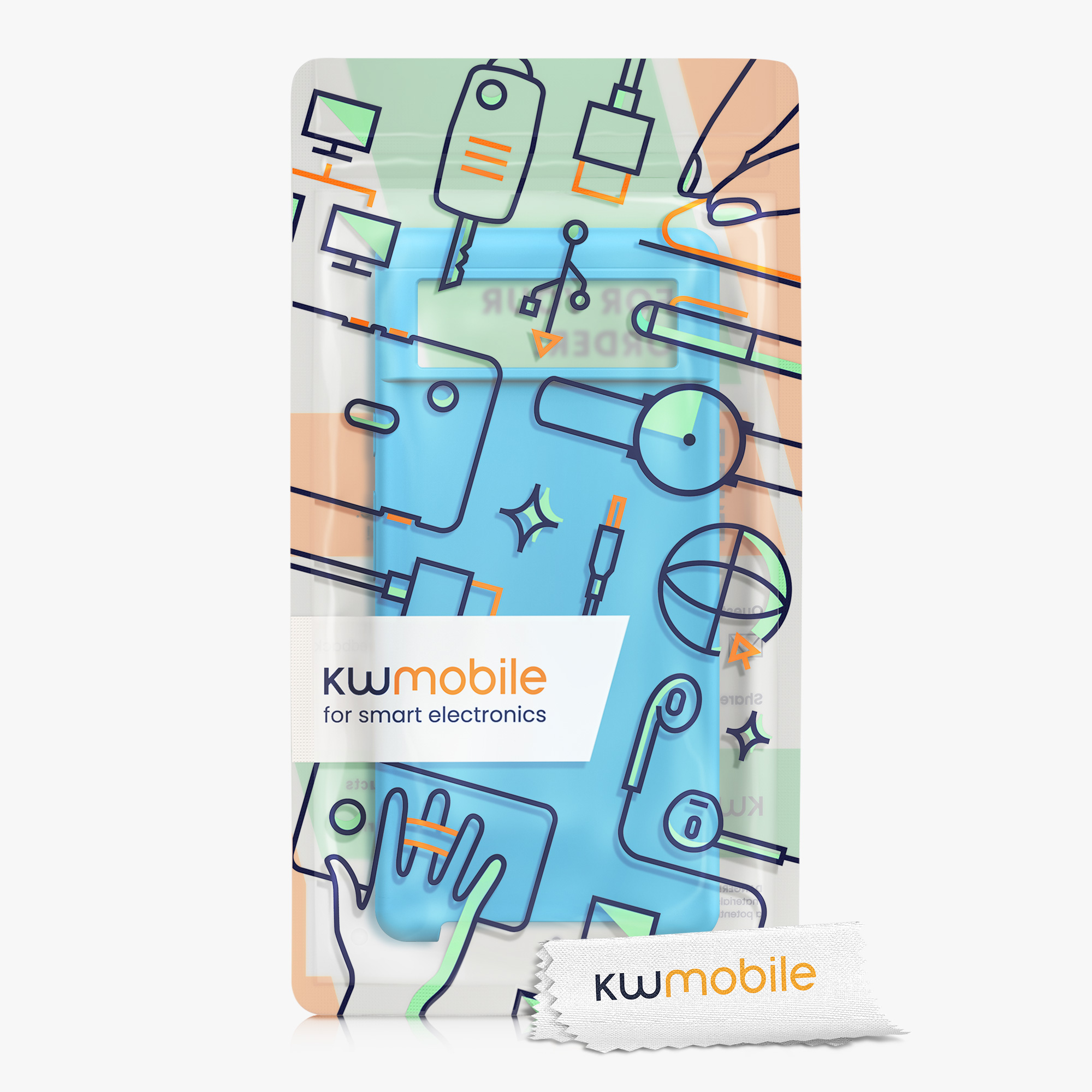 Silikonový kryt kwmobile pro Google Pixel 6 - modrá