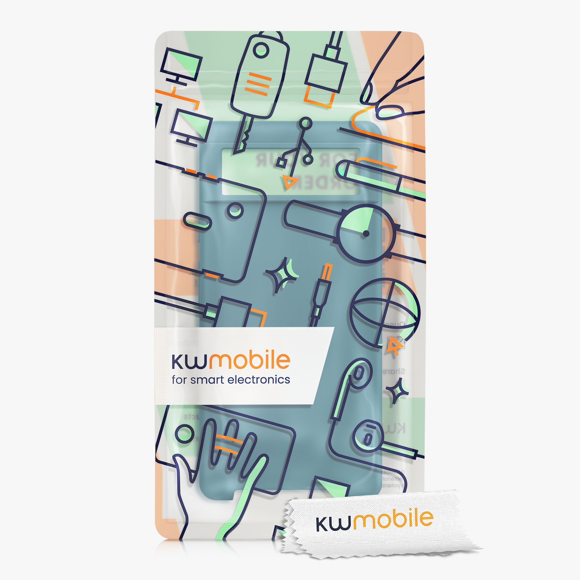 Zadní kryt kwmobile pro Google Pixel 6 - wireless charging teal matte