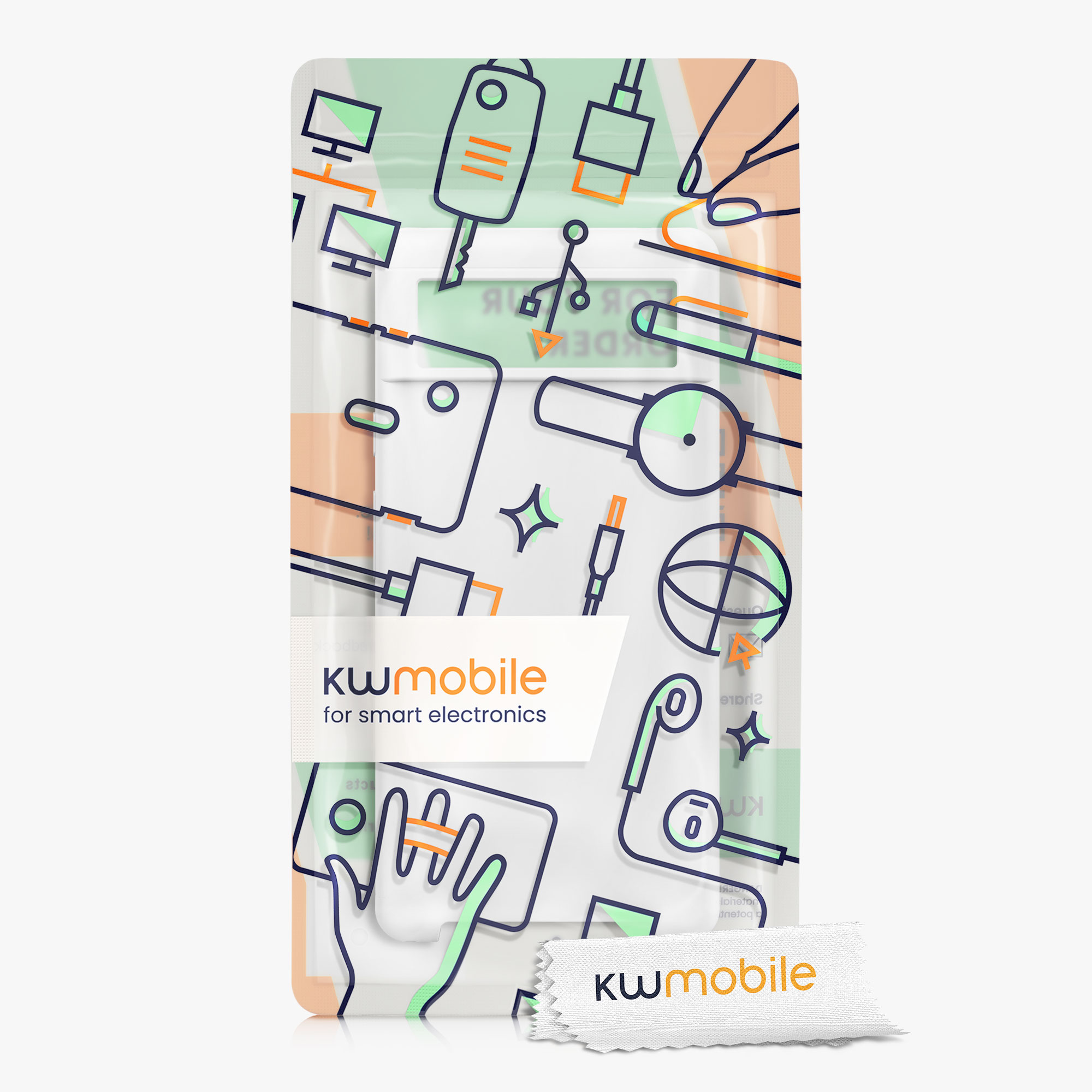 Zadní kryt kwmobile pro Google Pixel 6 - wireless charging bílá matte
