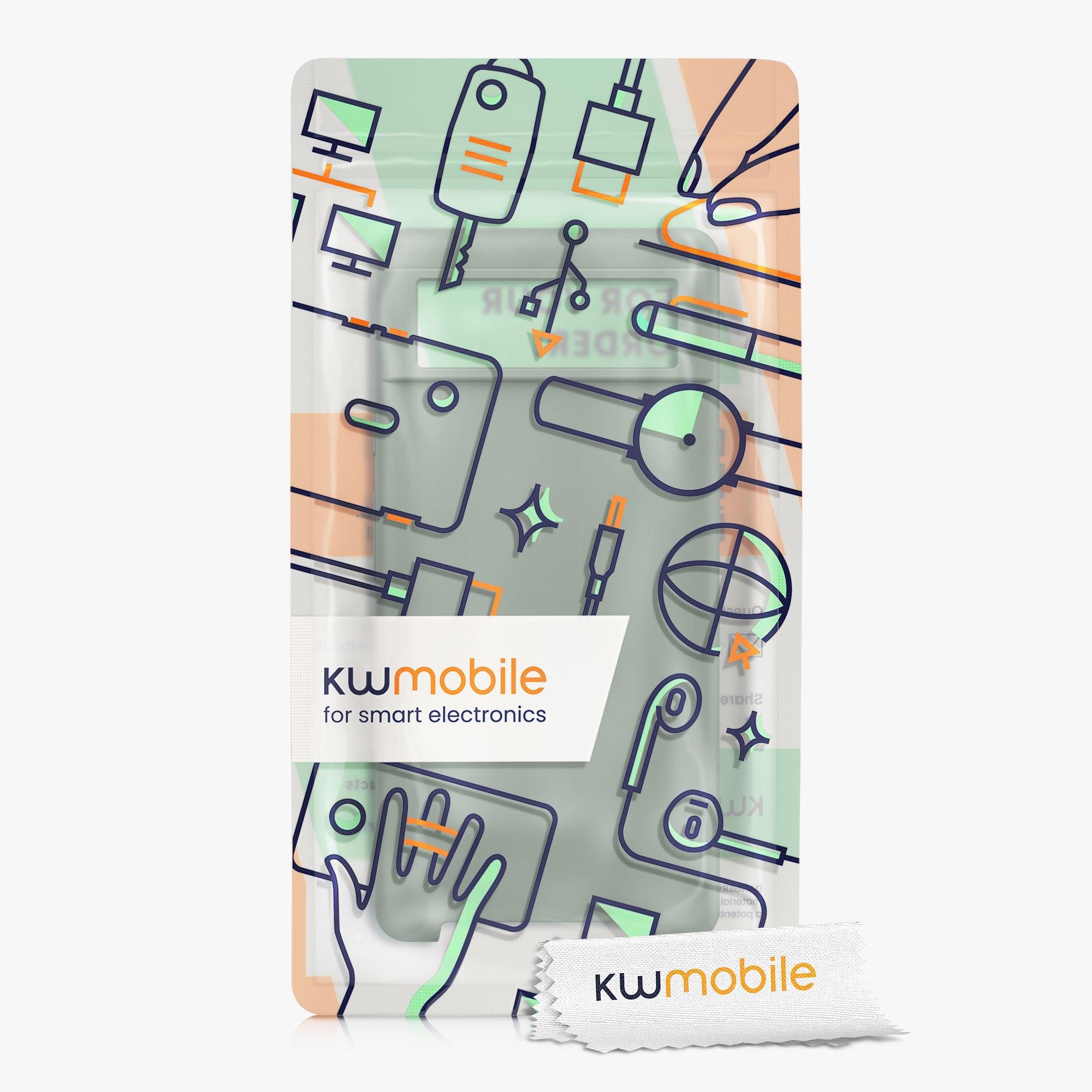 Zadní kryt kwmobile pro Google Pixel 6 - wireless charging rainwashed zelená