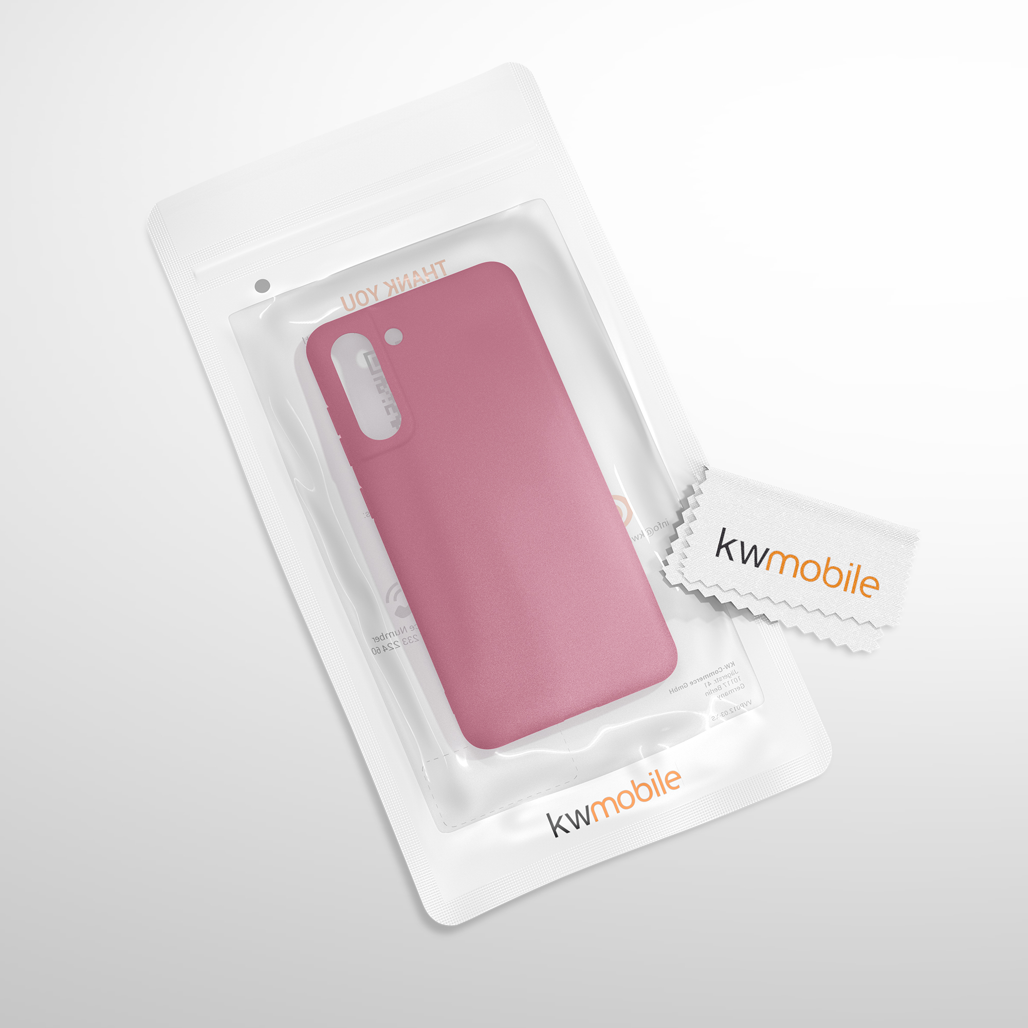 Kryt na mobil Galaxy S21 Fan Edition kwmobile tmavě růžová