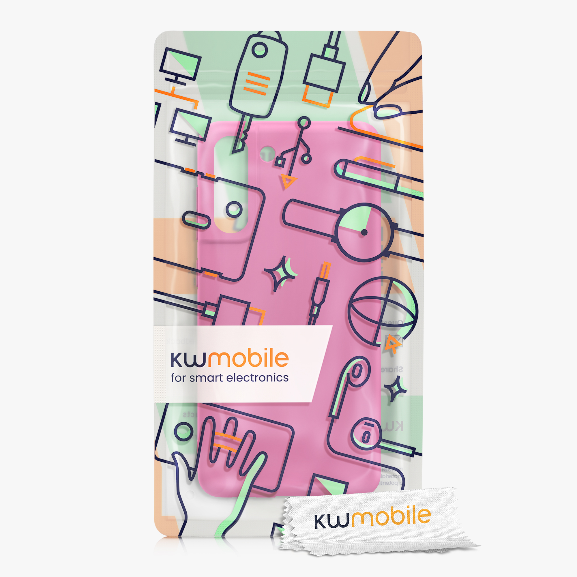 Kryt na mobil Galaxy S21 Fan Edition kwmobile neonově růžová
