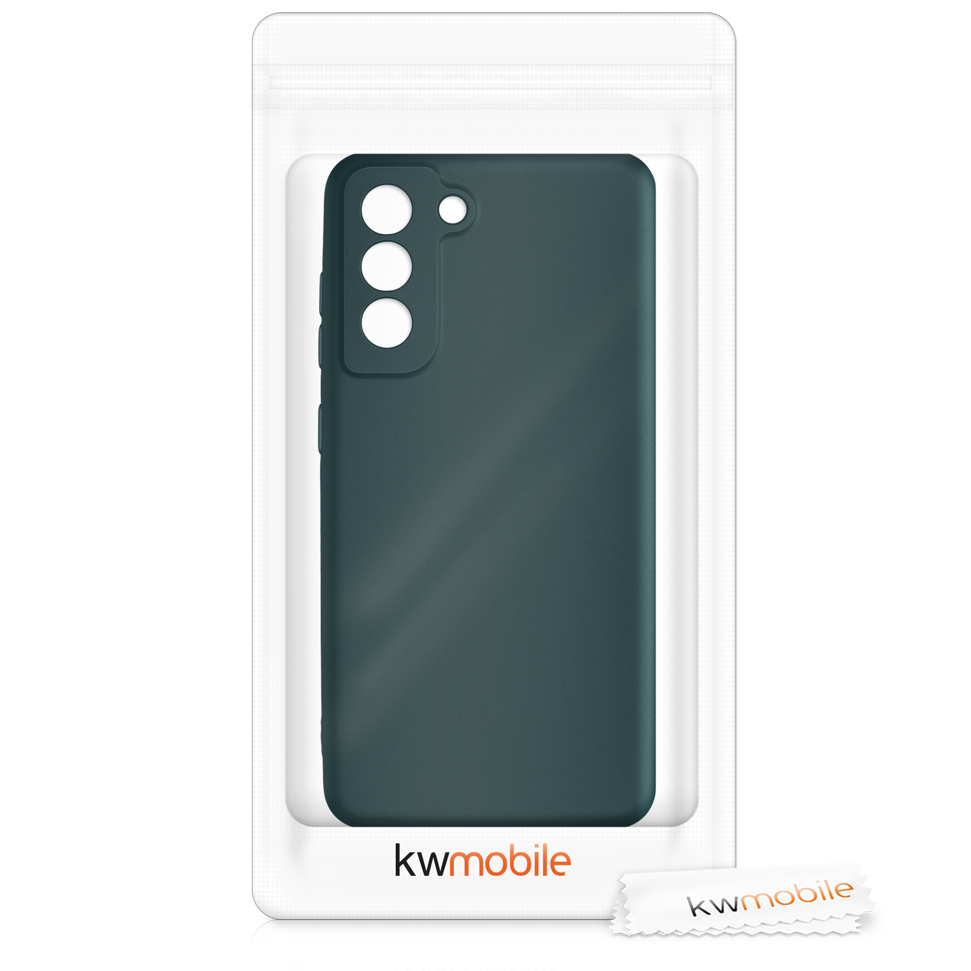 Kryt na mobil Galaxy S21 Fan Edition kwmobile metalická petrolejová