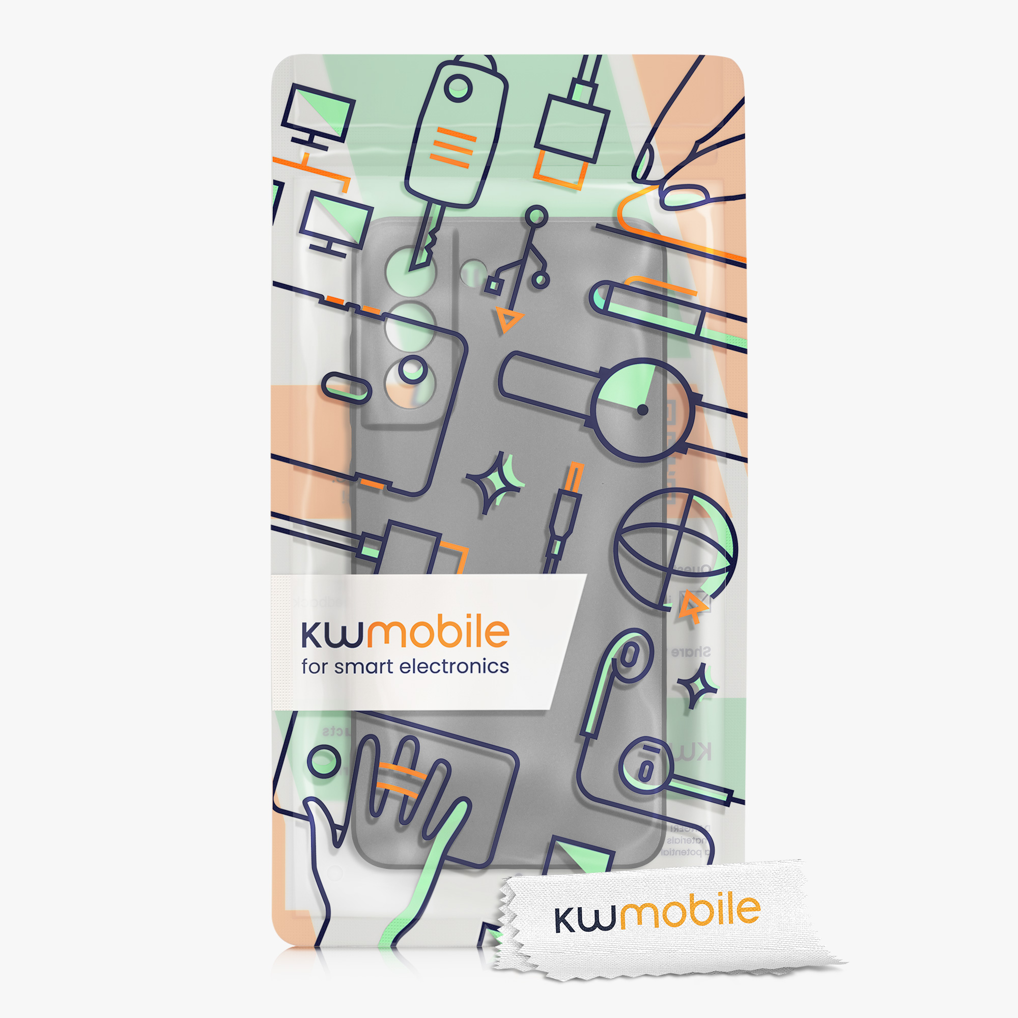 Kryt na mobil Galaxy S21 Fan Edition kwmobile metalická šedá