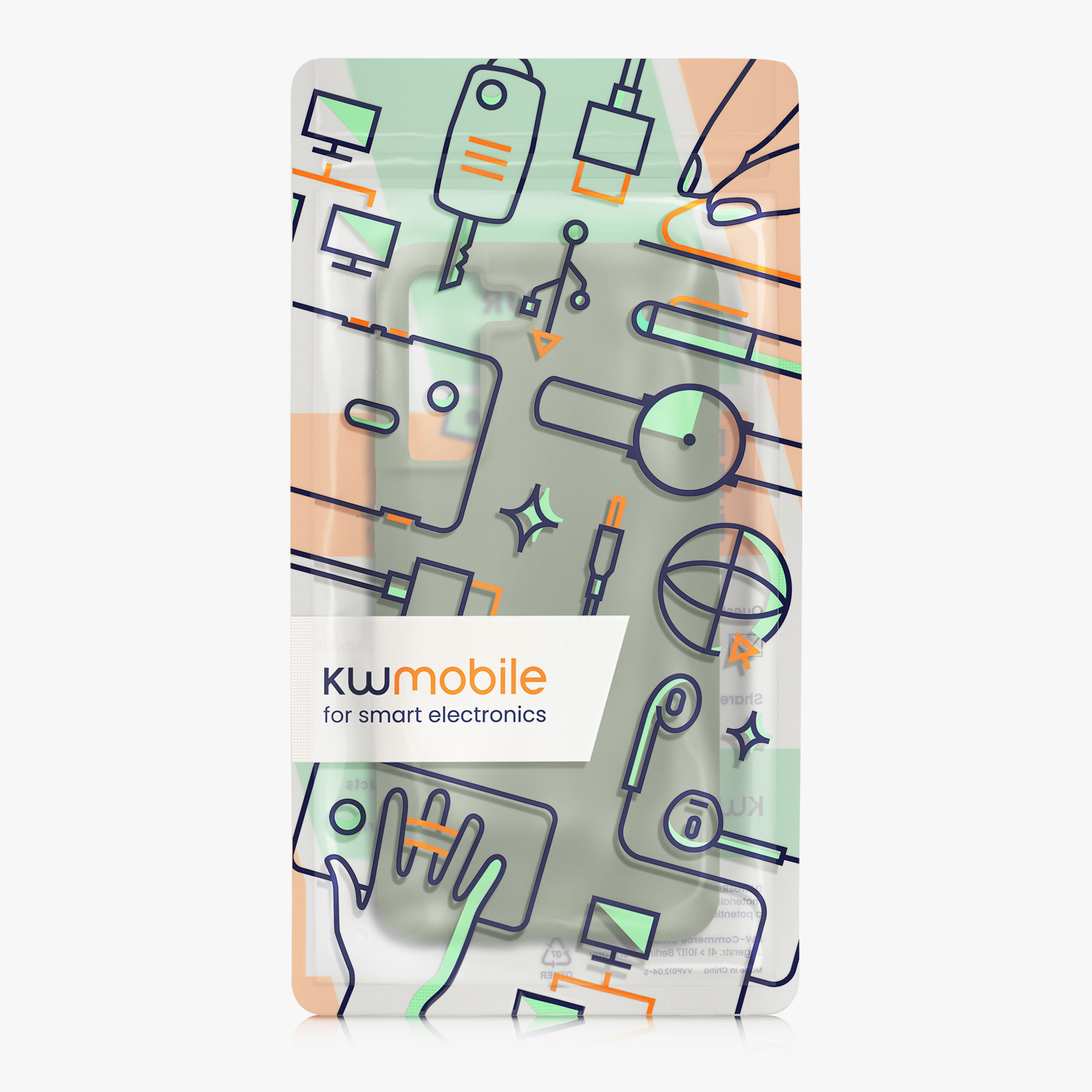 Kryt na mobil Galaxy S21 Fan Edition kwmobile šedozelená