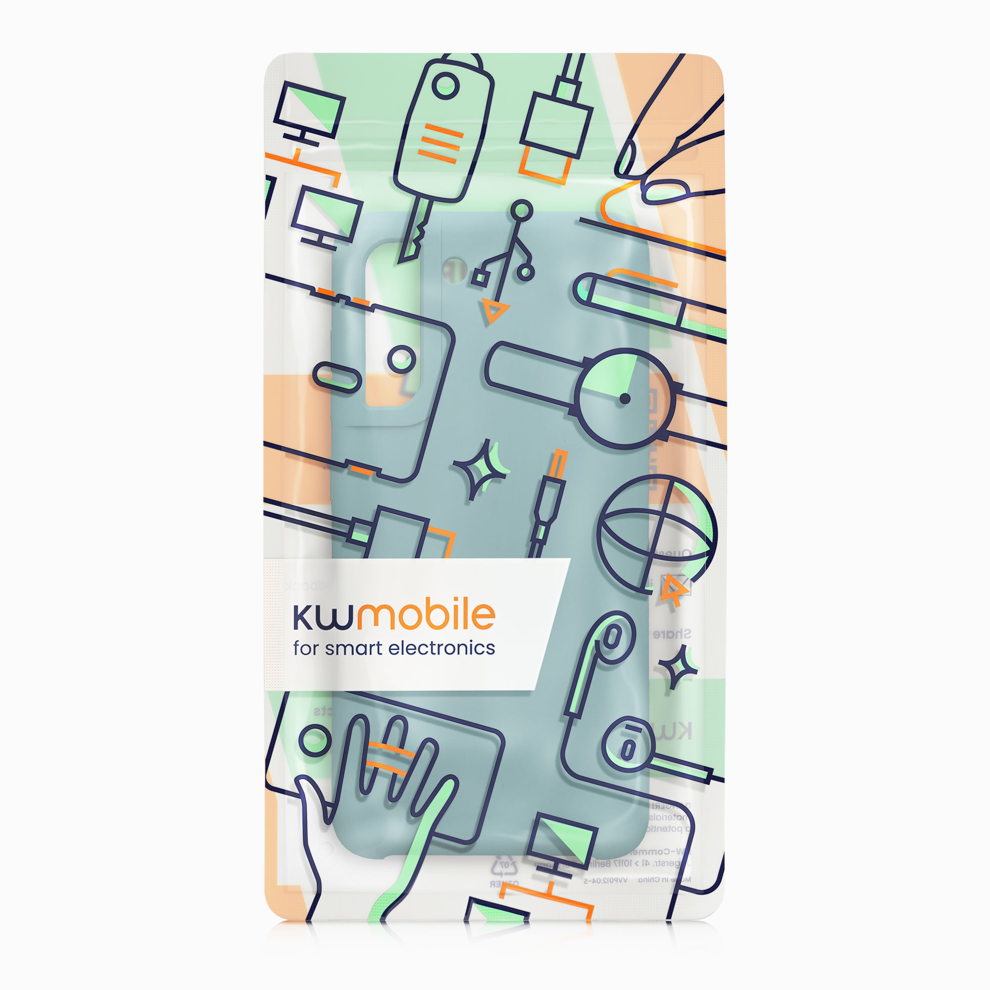 Kryt na mobil Galaxy S21 Fan Edition kwmobile tmavě modrá Arctic Night