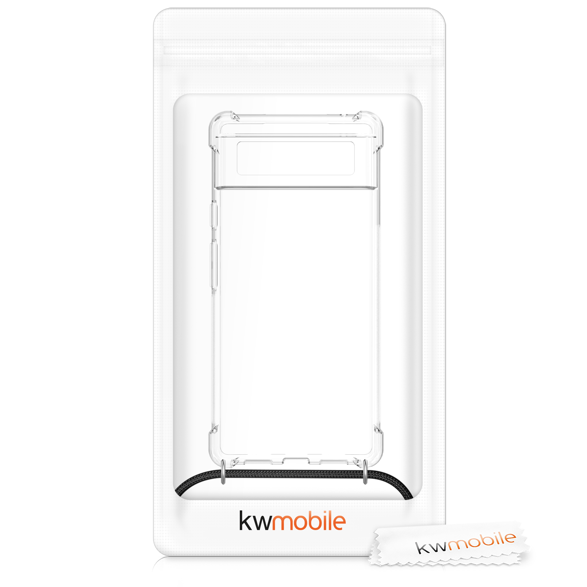 Crossbody kryt kwmobile pro Google Pixel 6 - transparentní