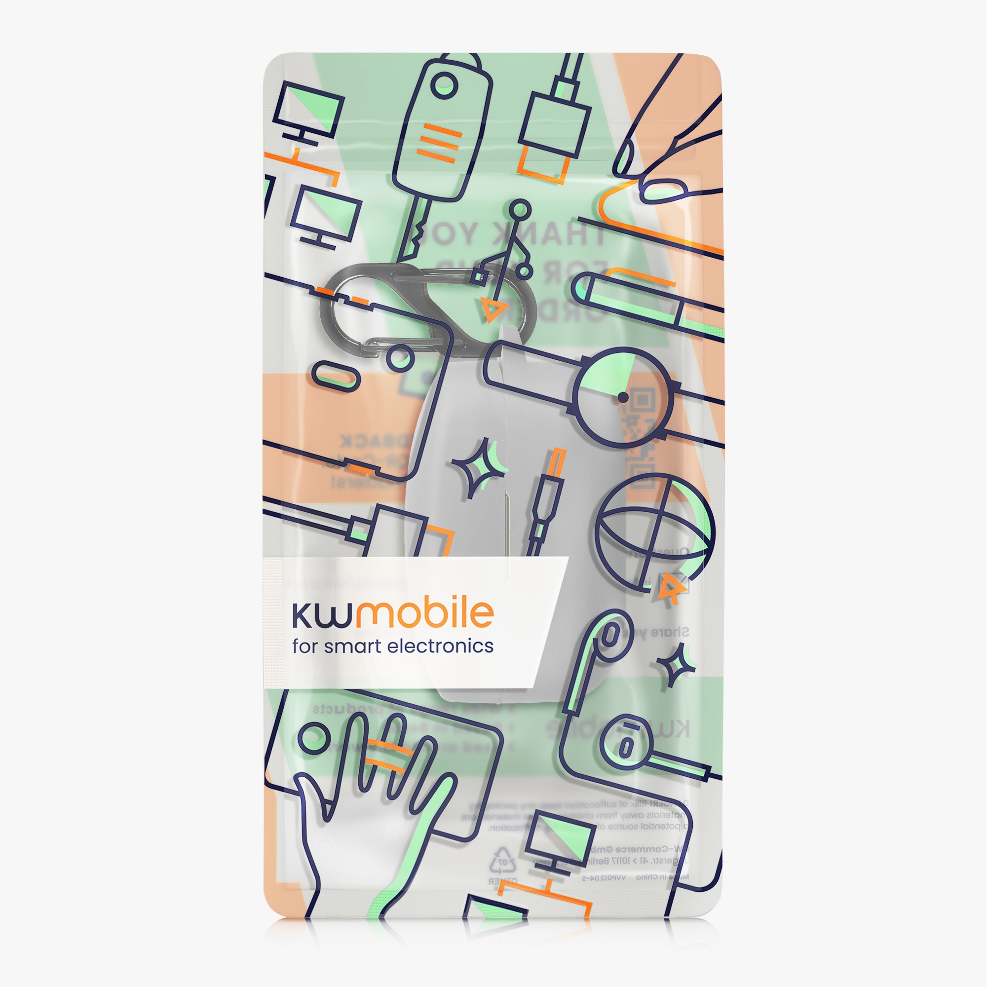 Příslušenství kwmobile pro Sony WF-1000XM4, šedá