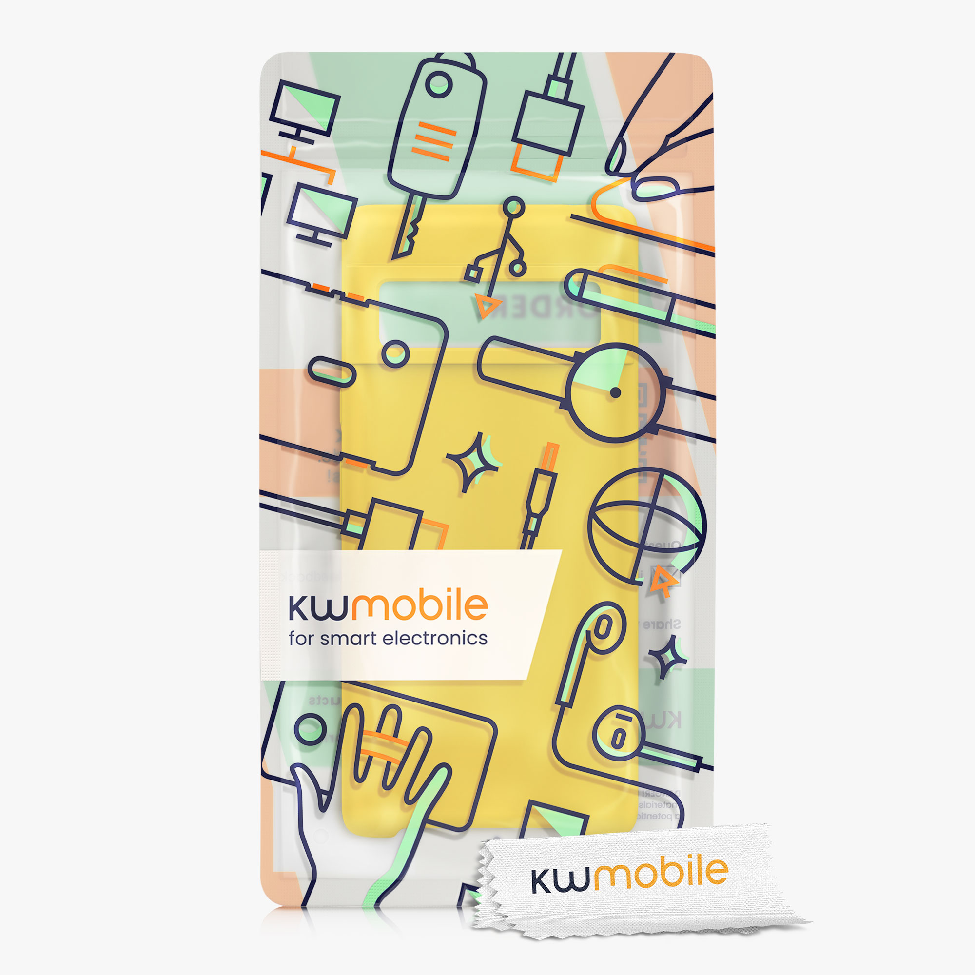 Silikonový kryt kwmobile pro Google Pixel 6 Pro - žlutá