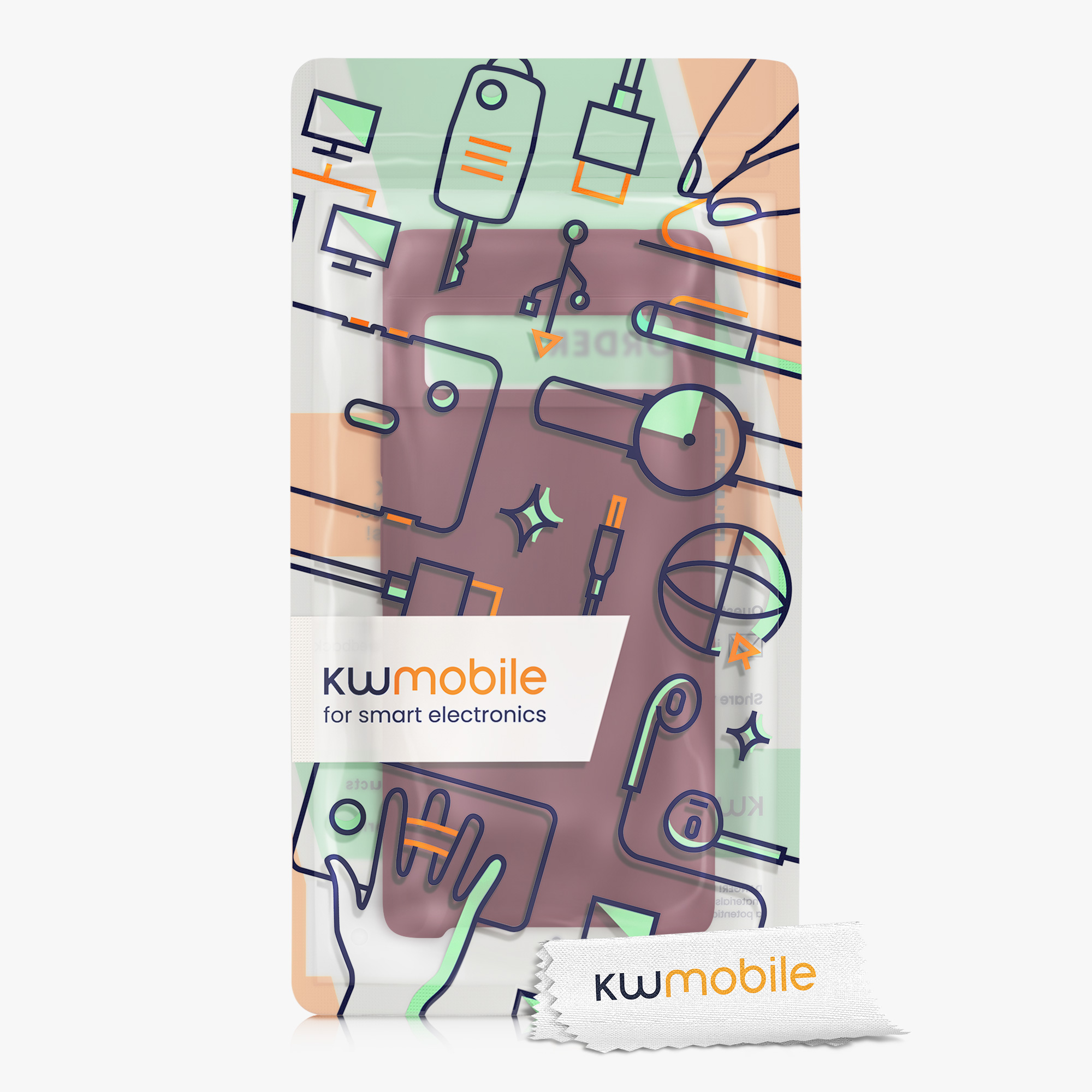 Silikonový kryt kwmobile pro Google Pixel 6 Pro - wireless charging rhubarb red