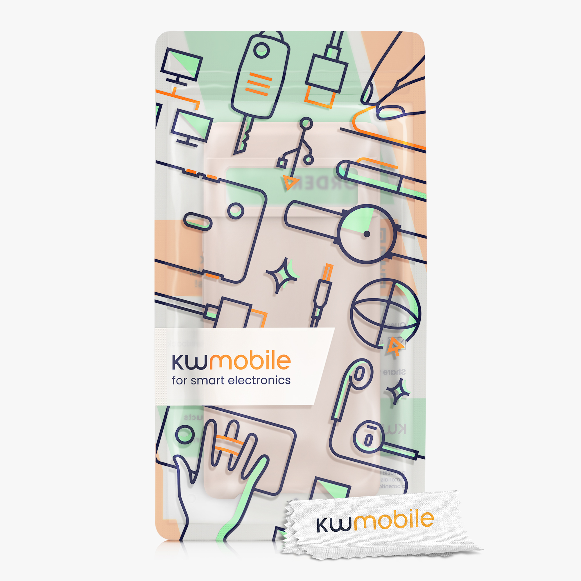 Silikonový kryt kwmobile pro Google Pixel 6 Pro - krémová