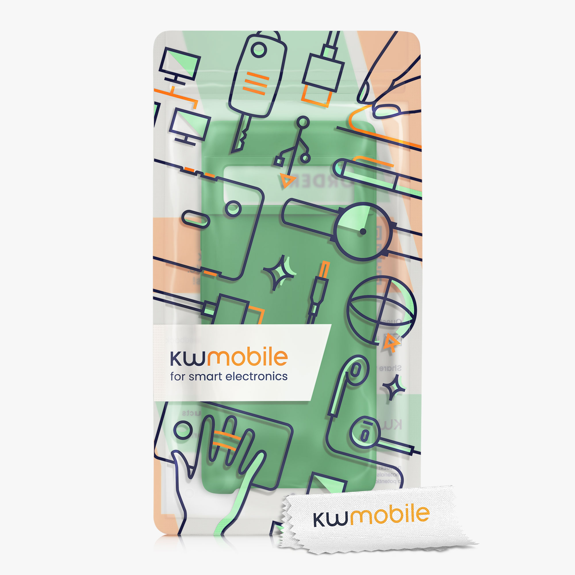Silikonový kryt kwmobile pro Google Pixel 6 Pro - wireless charging pixie green