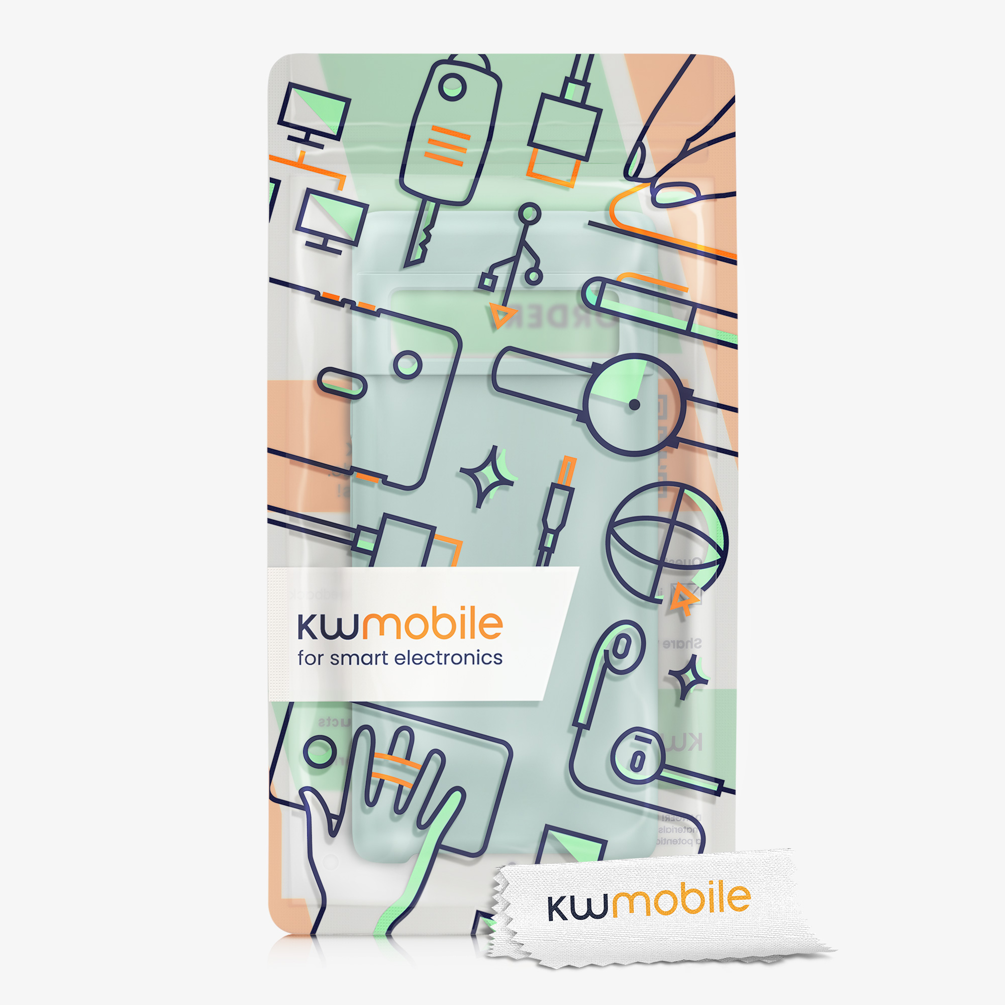 Silikonový kryt kwmobile pro Google Pixel 6 Pro - mint
