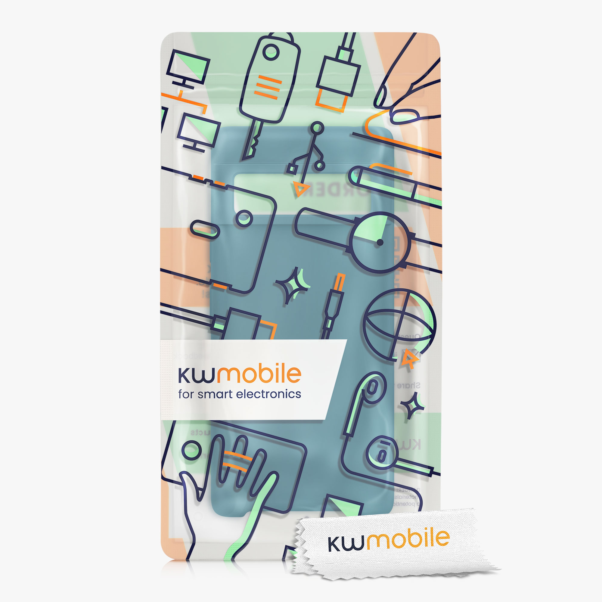 Silikonový kryt kwmobile pro Google Pixel 6 Pro - petrolejová