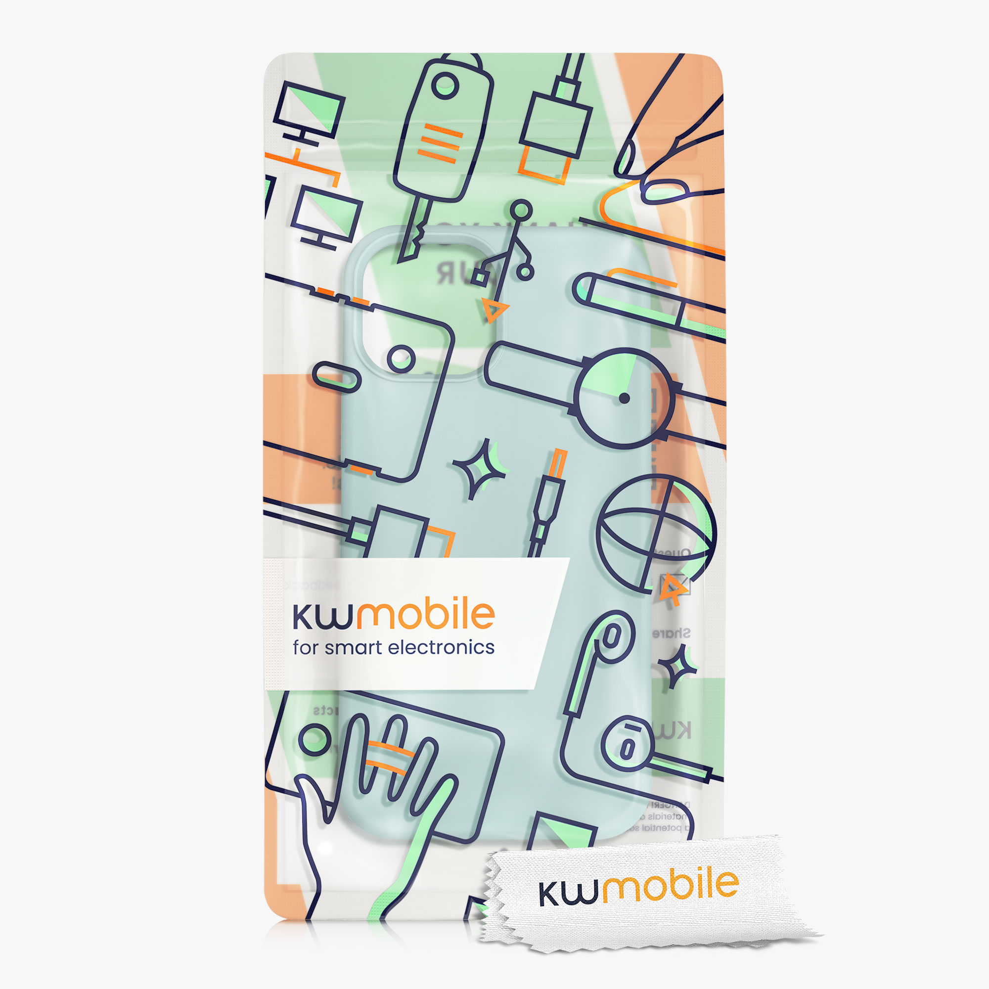 Kryt kwmobile soft-touch iPhone 13 mini Mint