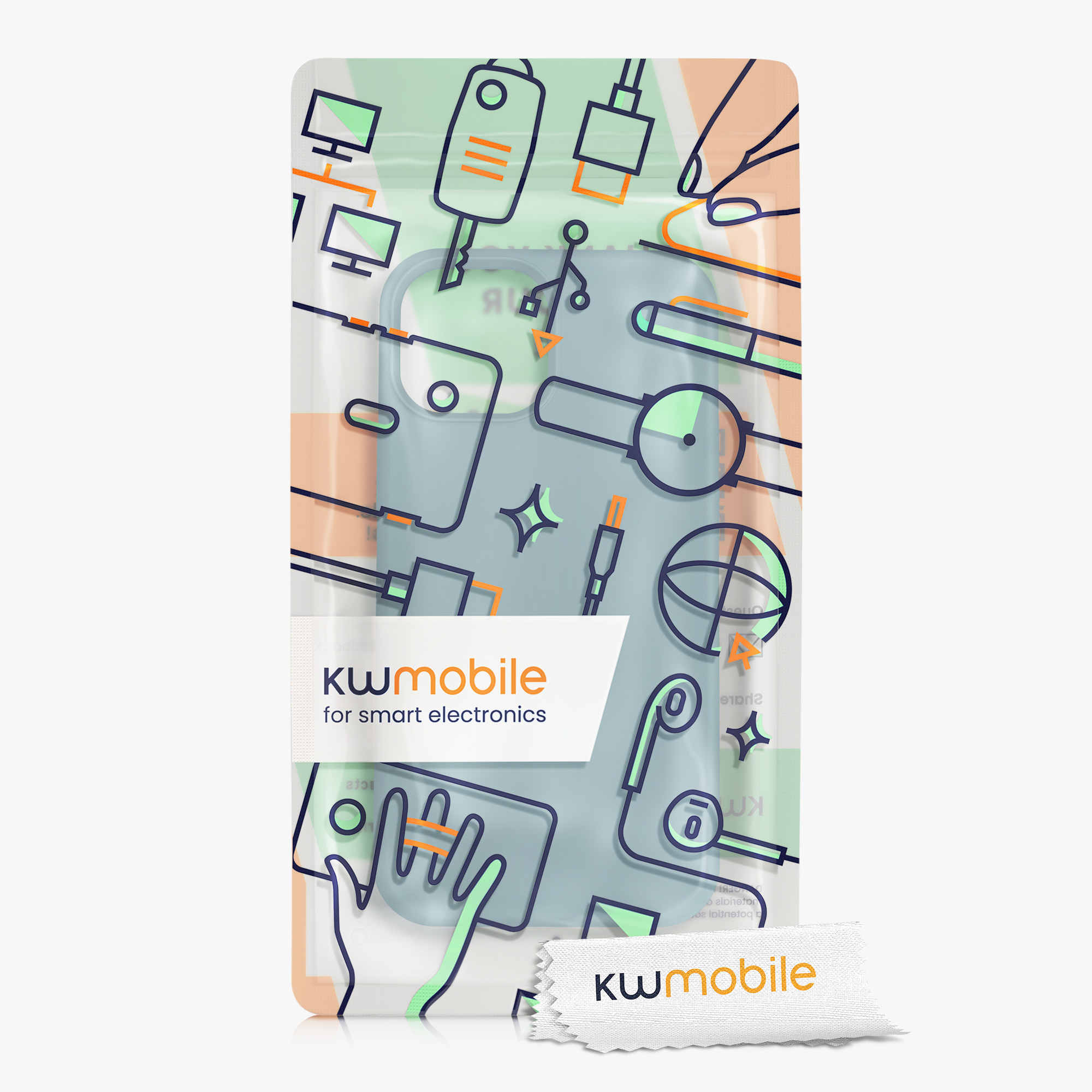 Kryt kwmobile soft-touch iPhone 13 mini Antique Stone