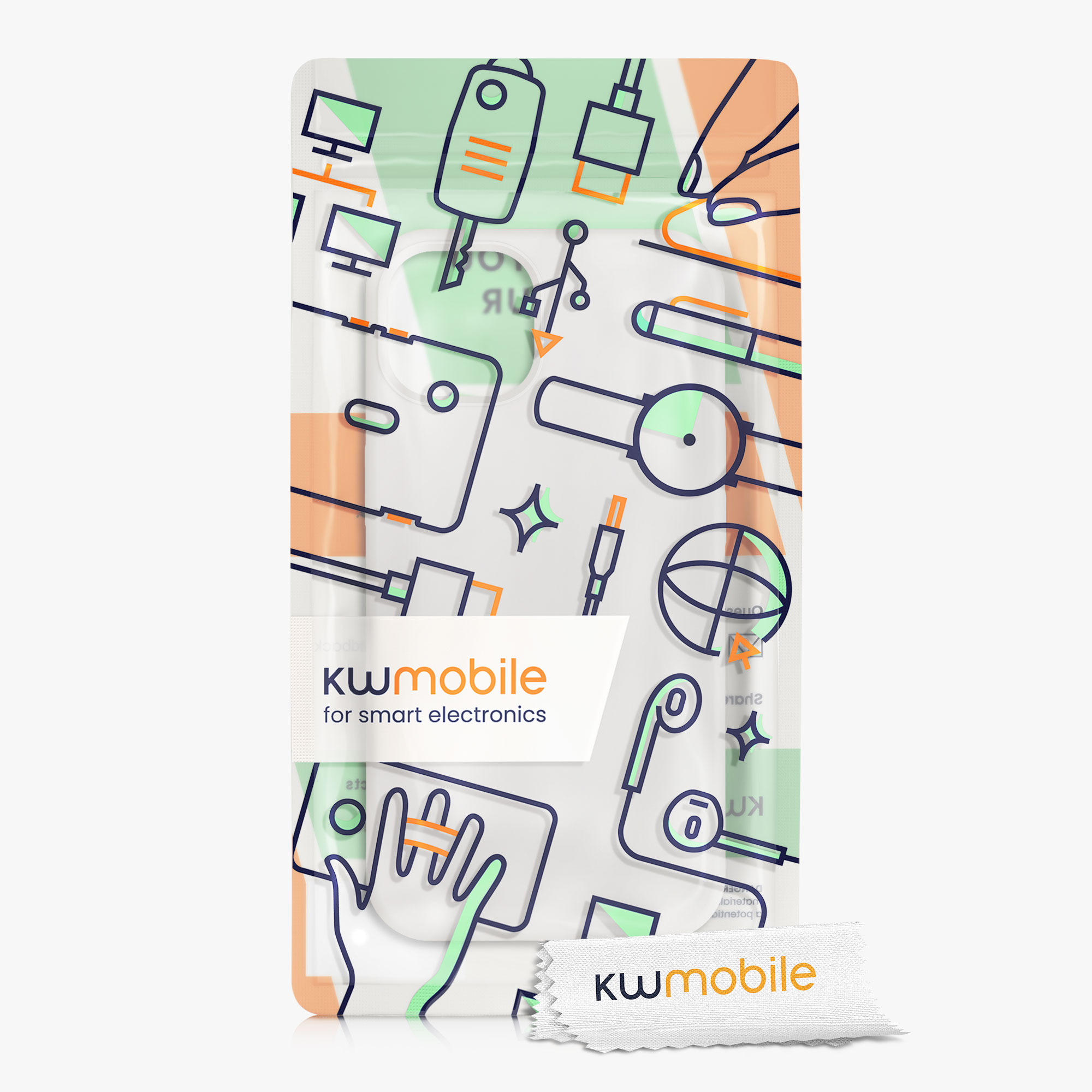 Silikonový kryt kwmobile pro iPhone 13 - bílá