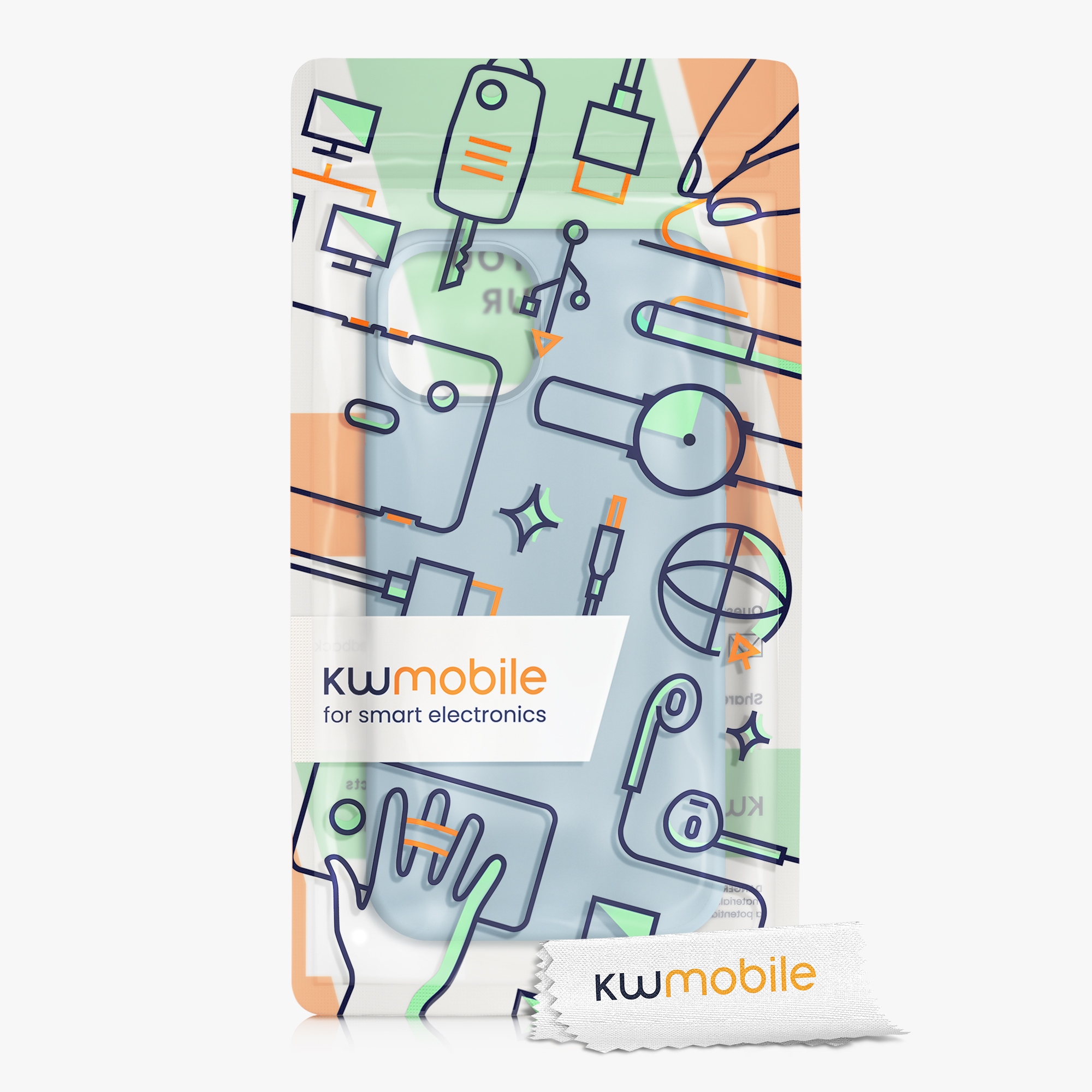 Kryt kwmobile soft-touch iPhone 13 Antique Stone