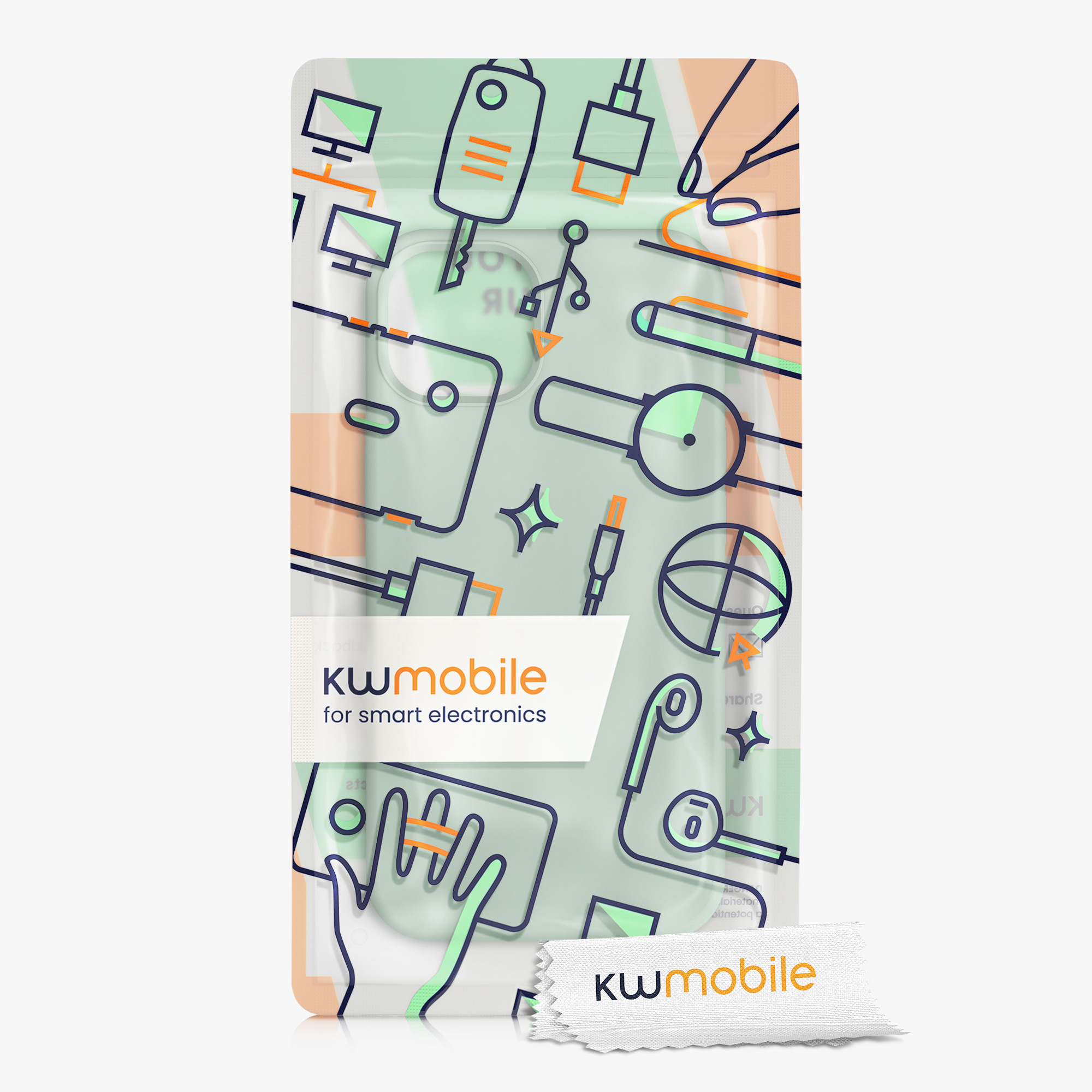 Kryt kwmobile soft-touch iPhone 13 zelená