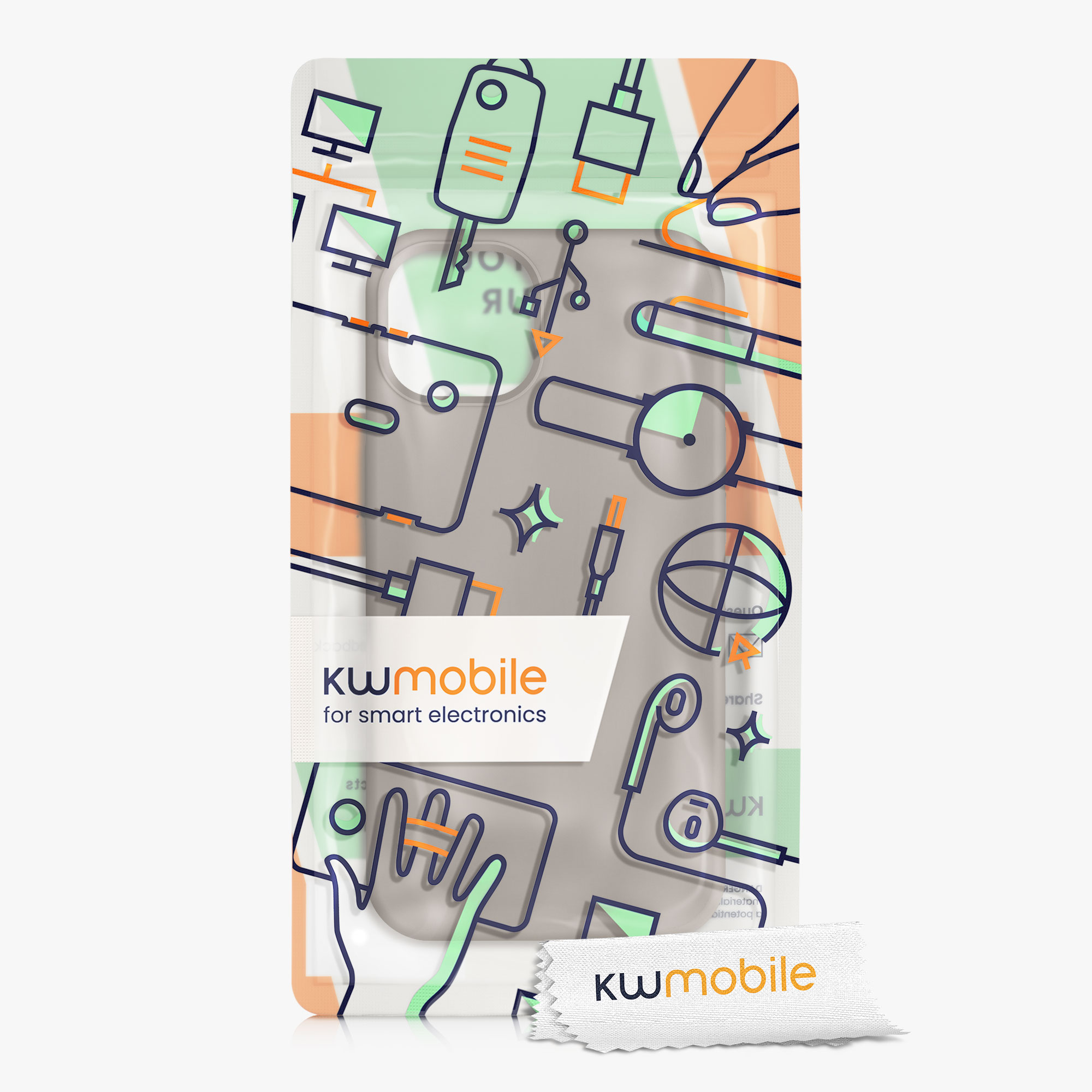 Kryt kwmobile soft-touch iPhone 13 Taupe