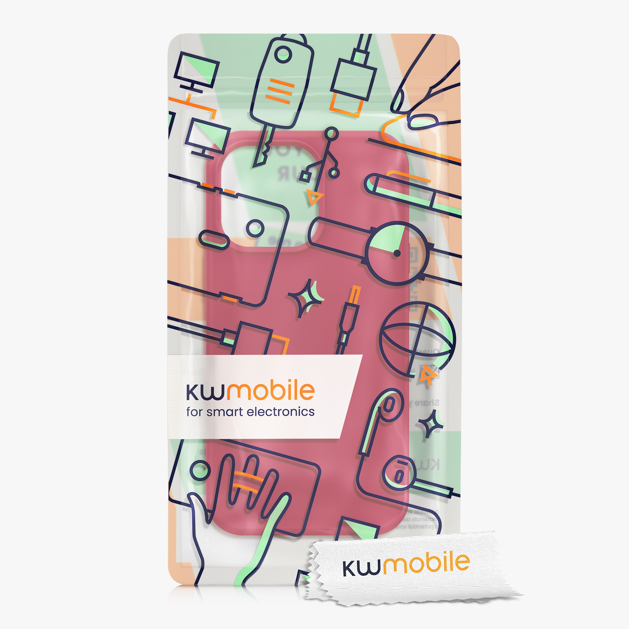 Kryt kwmobile soft-touch iPhone 13 Pro Sweet Cherry