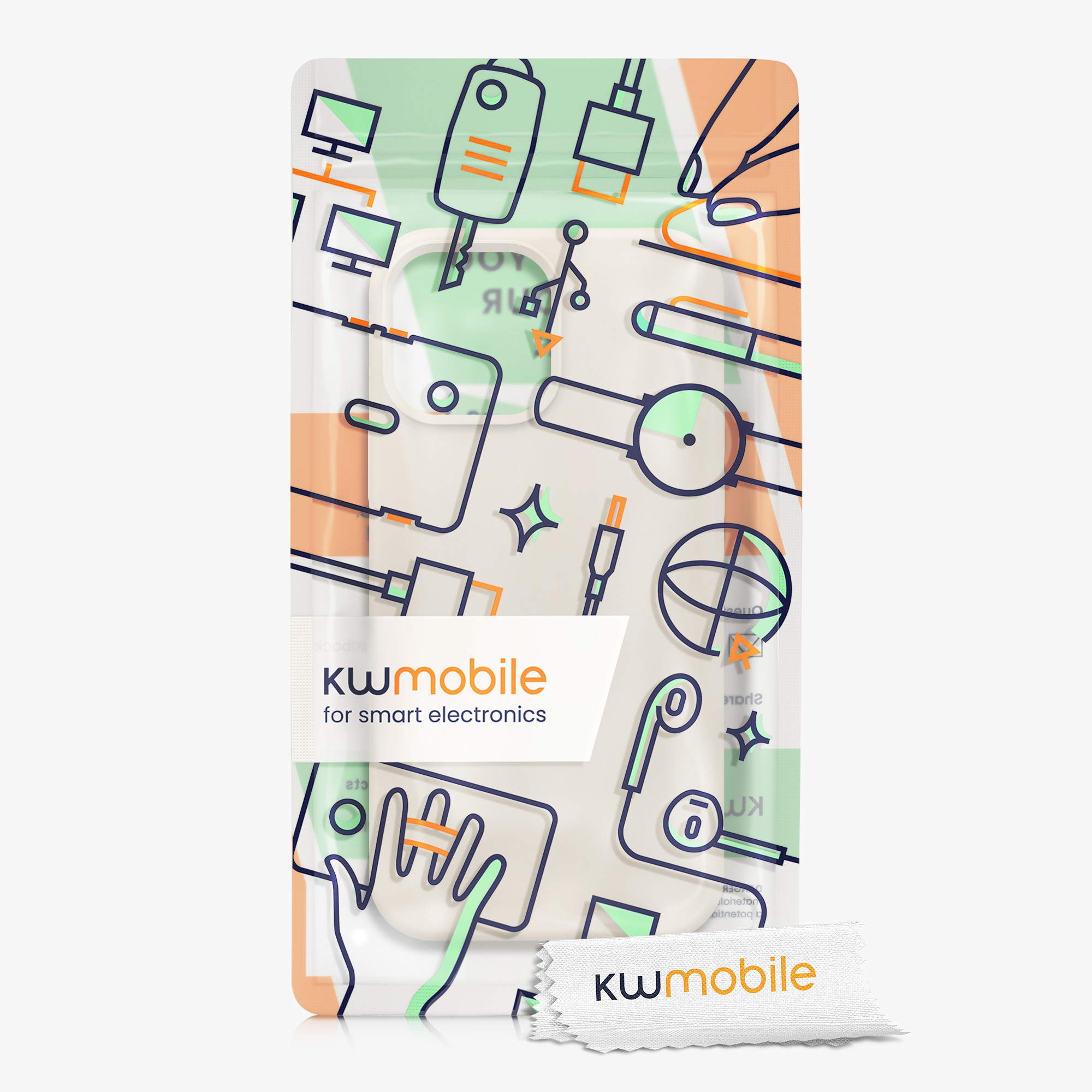Kryt kwmobile soft-touch iPhone 13 Pro Max Cream
