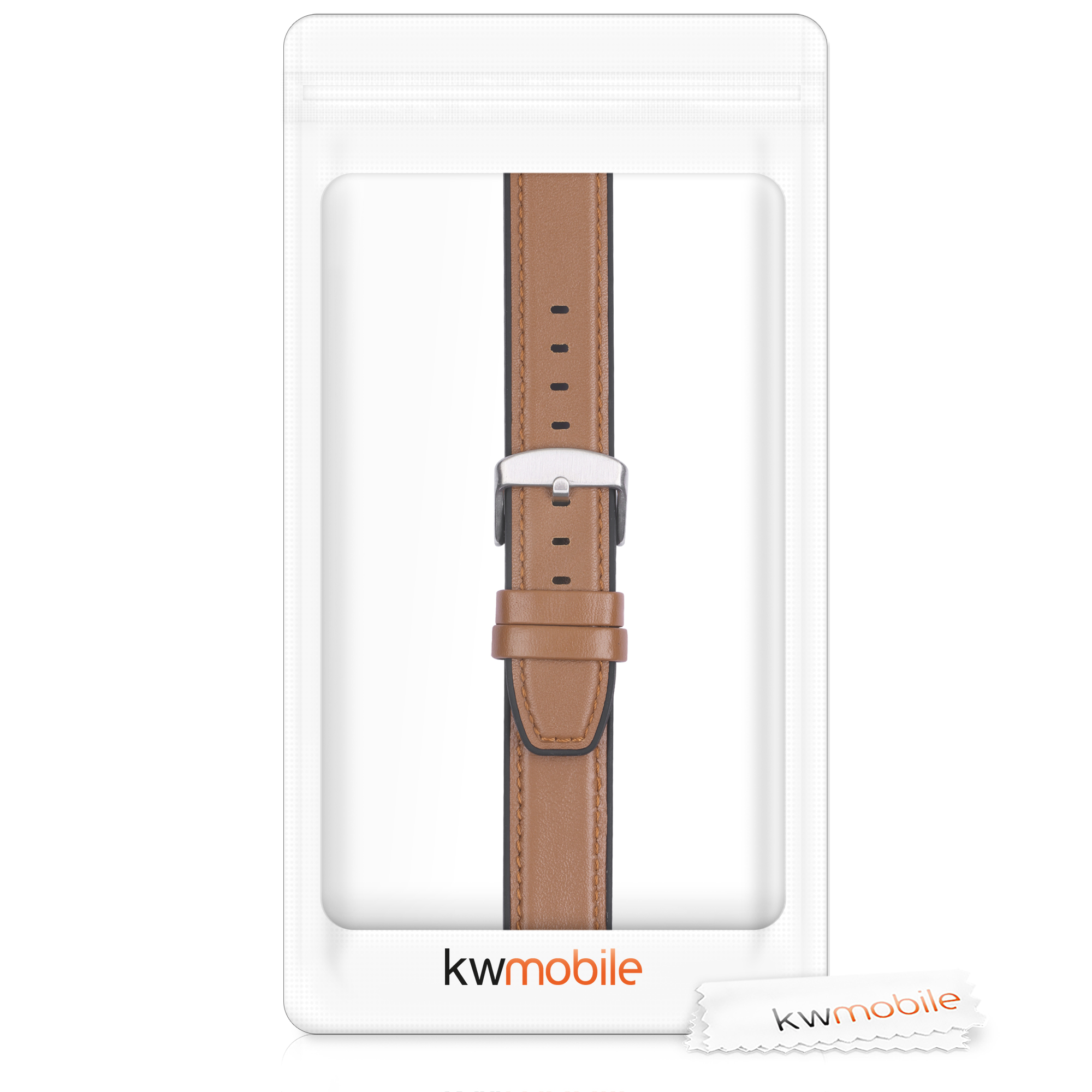 Řemínek na chytré hodinky kwmobile pro Huawei Huawei Watch GT / GT2 / GT3 (4… - hnědá / černá